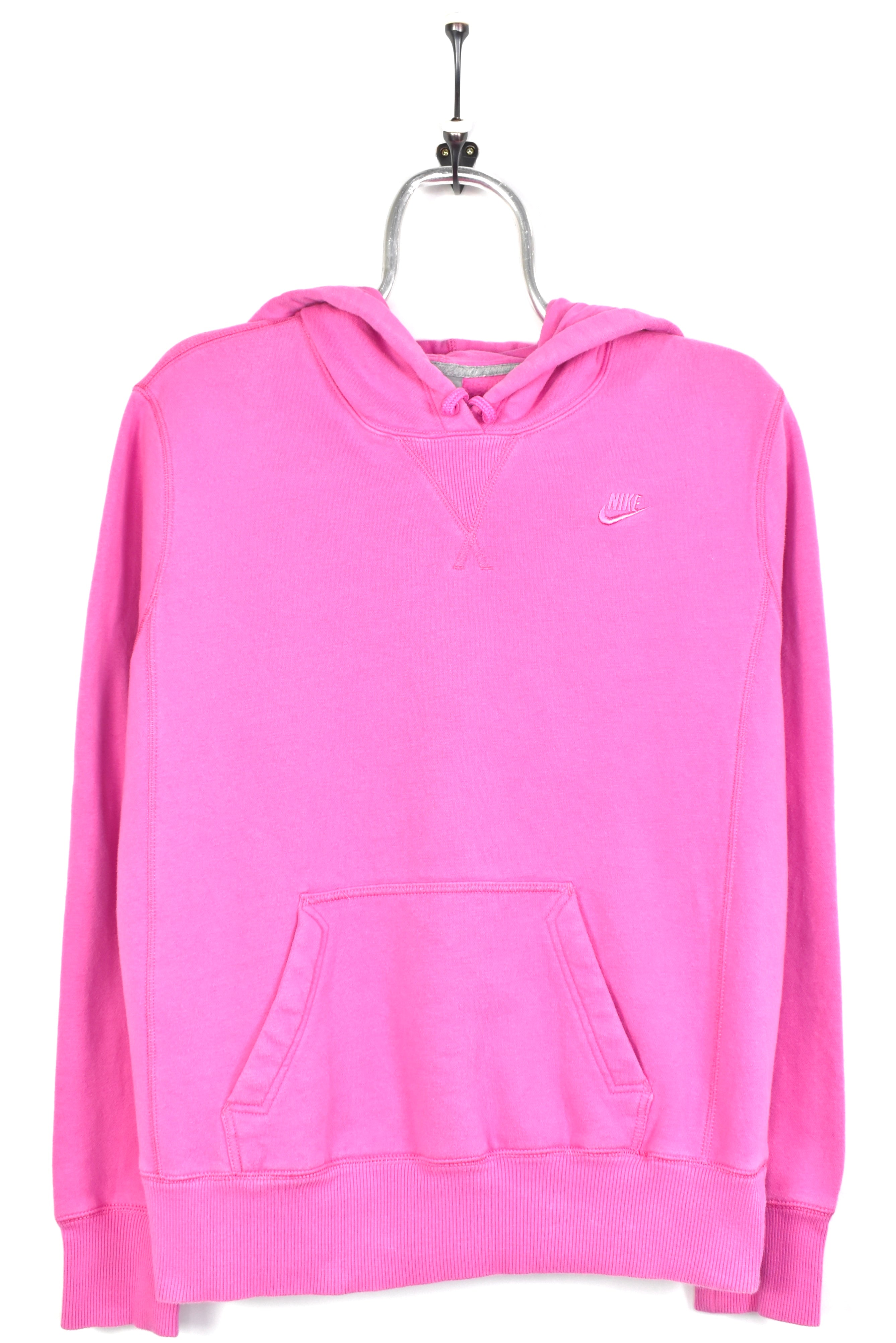 Vintage women's Nike hoodie, pullover embroidered sweatshirt - large, pink NIKE
