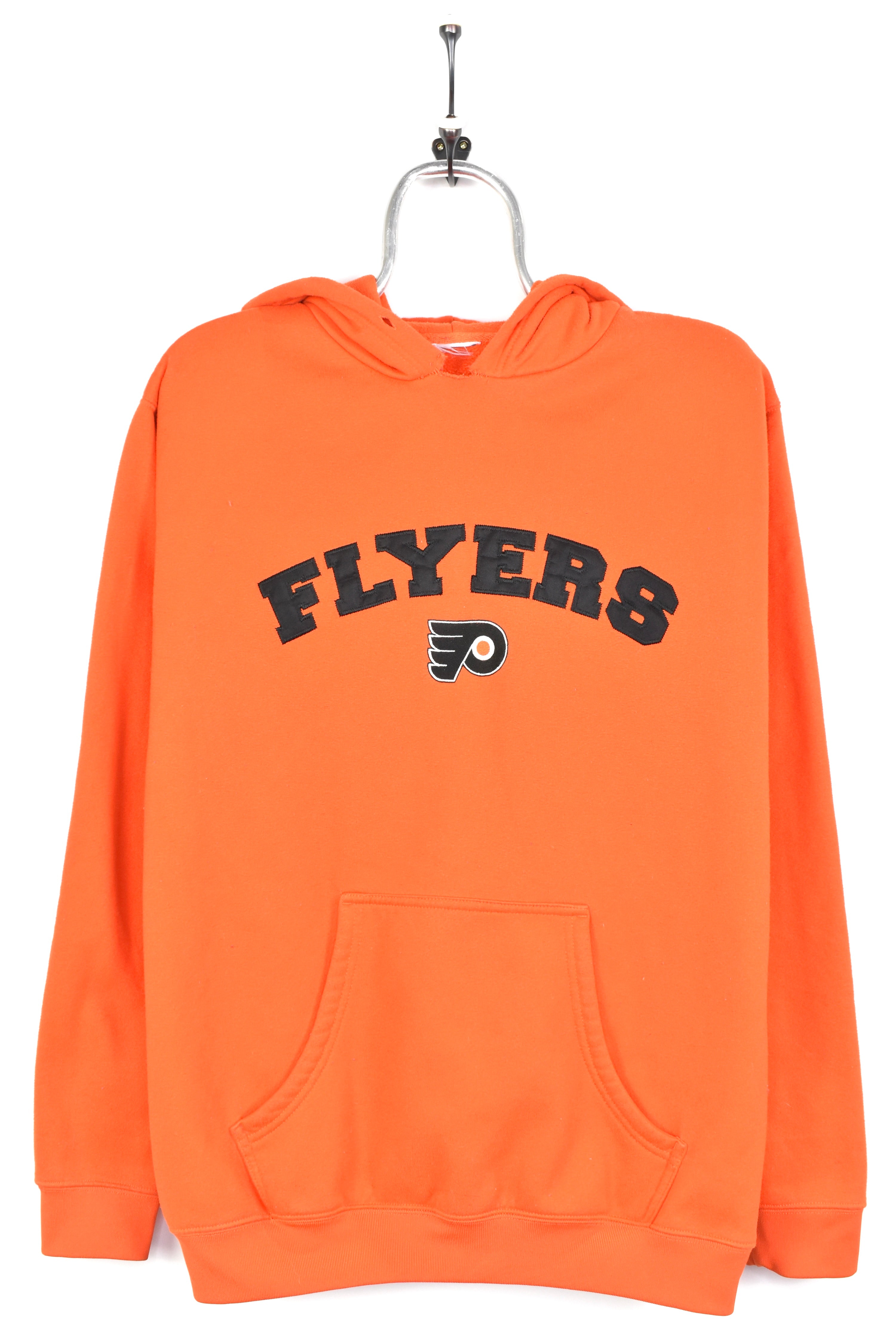 VINTAGE NHL PHILADELPHIA FLYERS EMBROIDERED ORANGE HOODIE | LARGE PRO SPORT