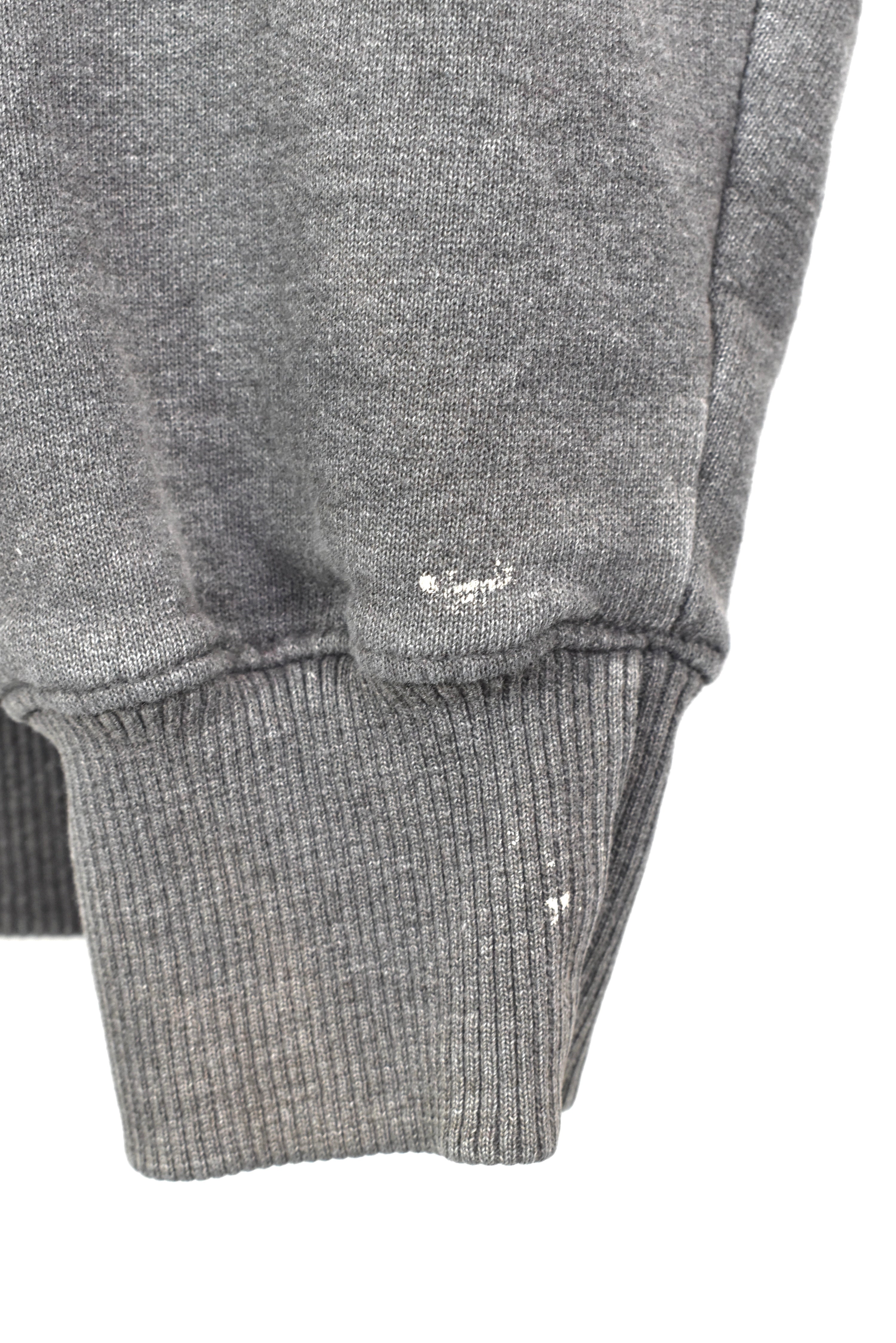 VINTAGE CHAMPION EMBROIDERED GREY HOODIE | MEDIUM CHAMPION