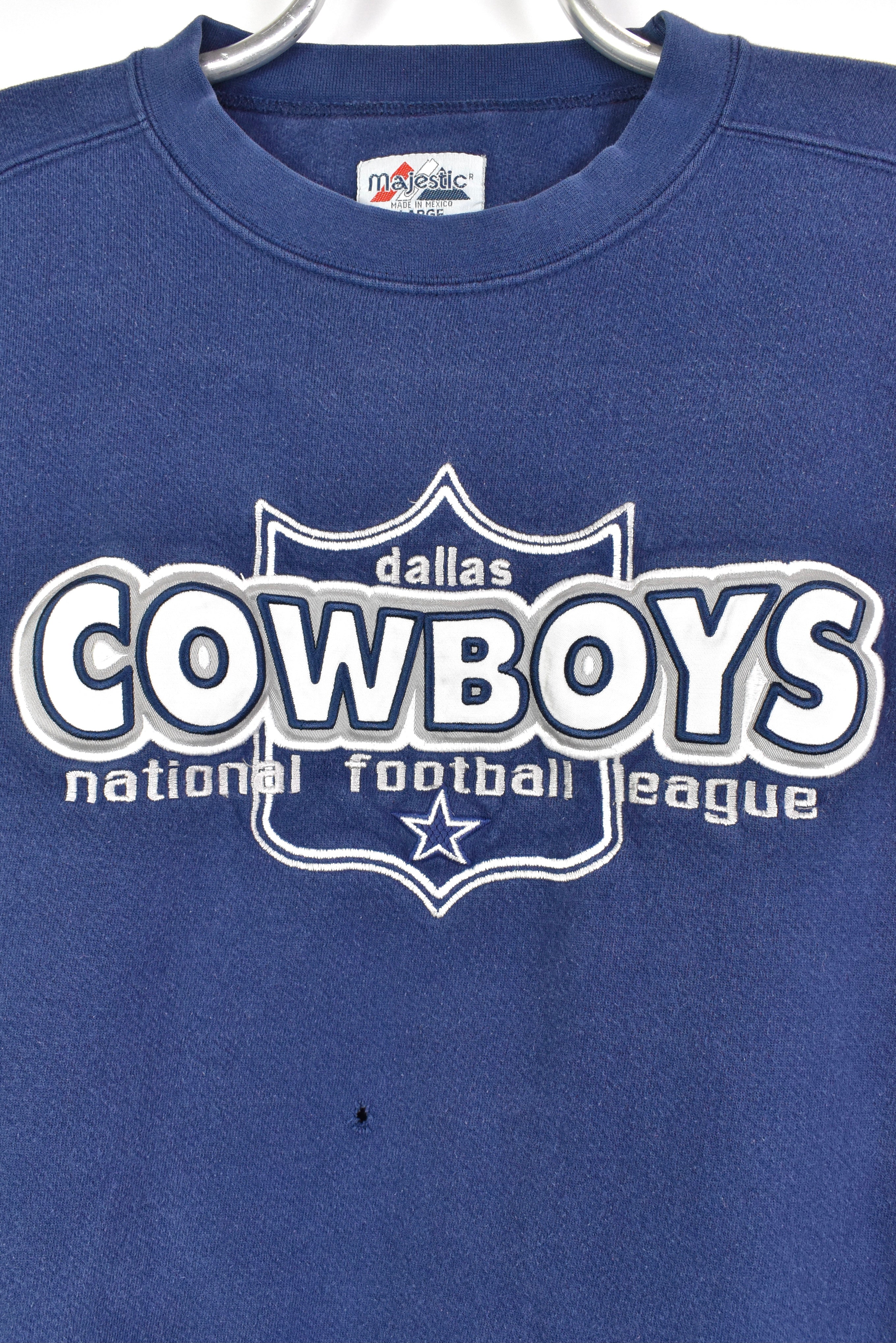 Vintage Dallas Cowboys sweatshirt, NFL navy blue embroidered crewneck - AU Large PRO SPORT