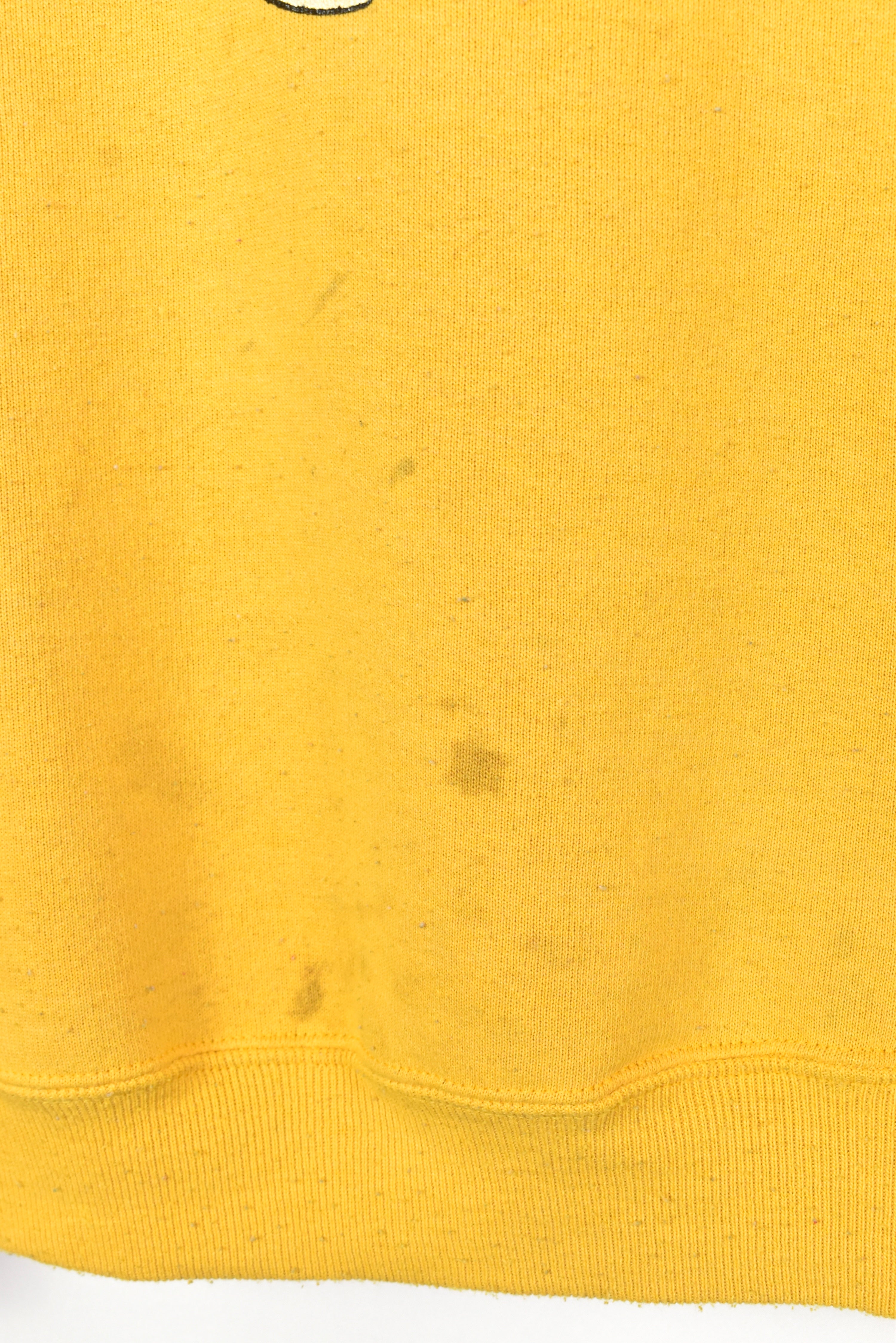 VINTAGE PURDUE UNIVERSITY YELLOW SWEATSHIRT | LARGE COLLEGE