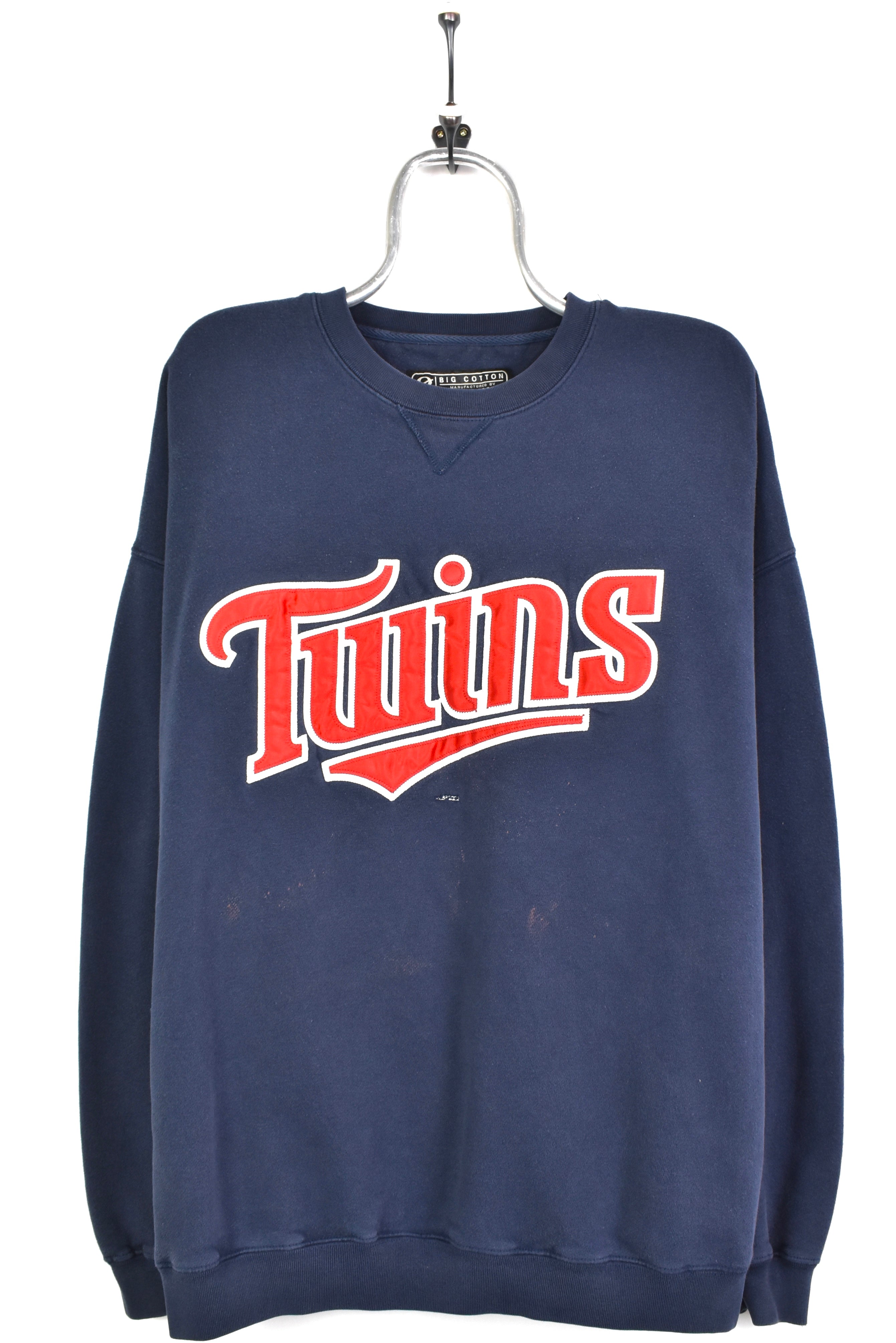 Vintage Minnesota Twins sweatshirt, MLB navy blue embroidered crewneck - AU XXXL PRO SPORT