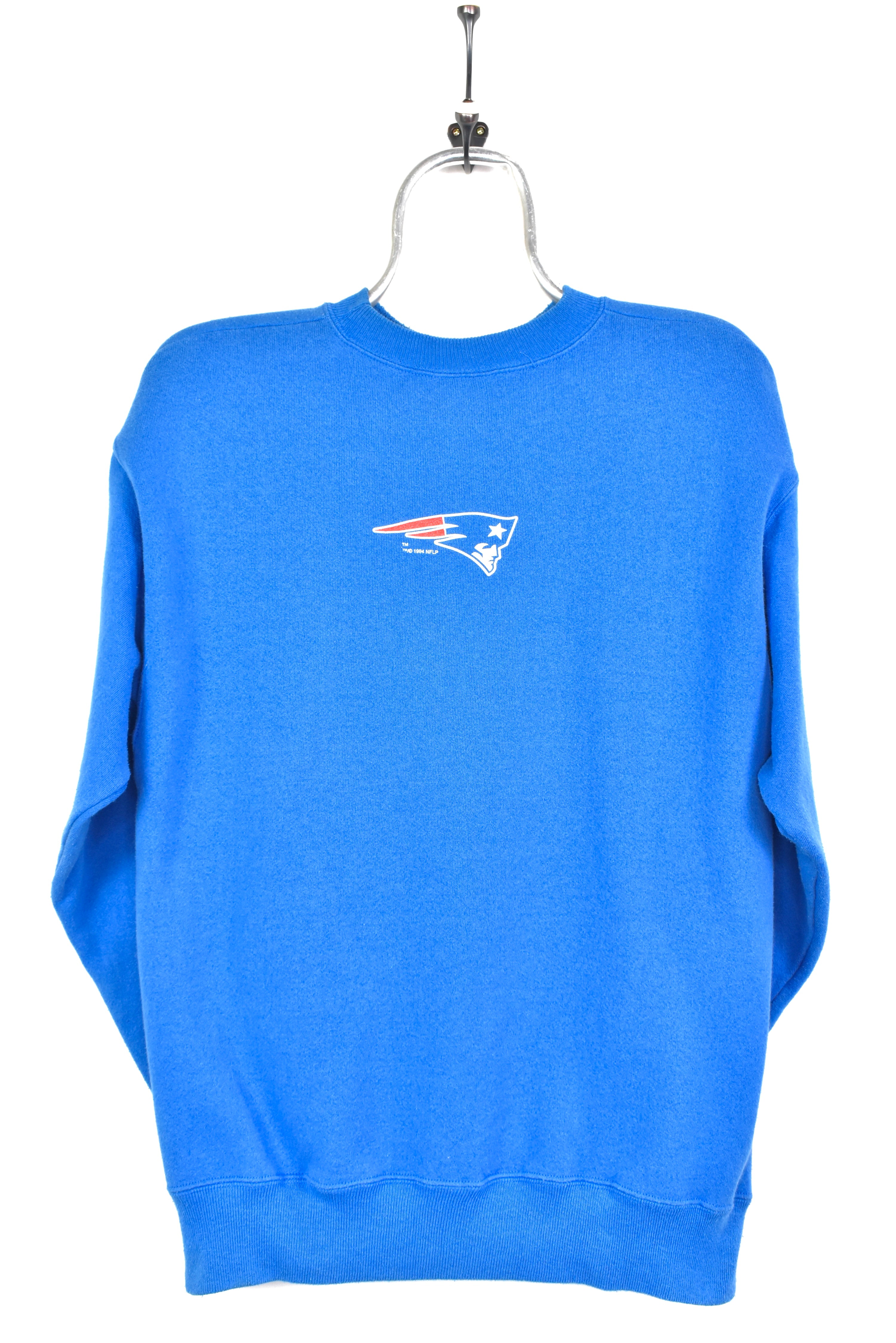 VINTAGE 1994 NFL NEW ENGLAND PATRIOTS BLUE SWEATSHIRT | LARGE PRO SPORT