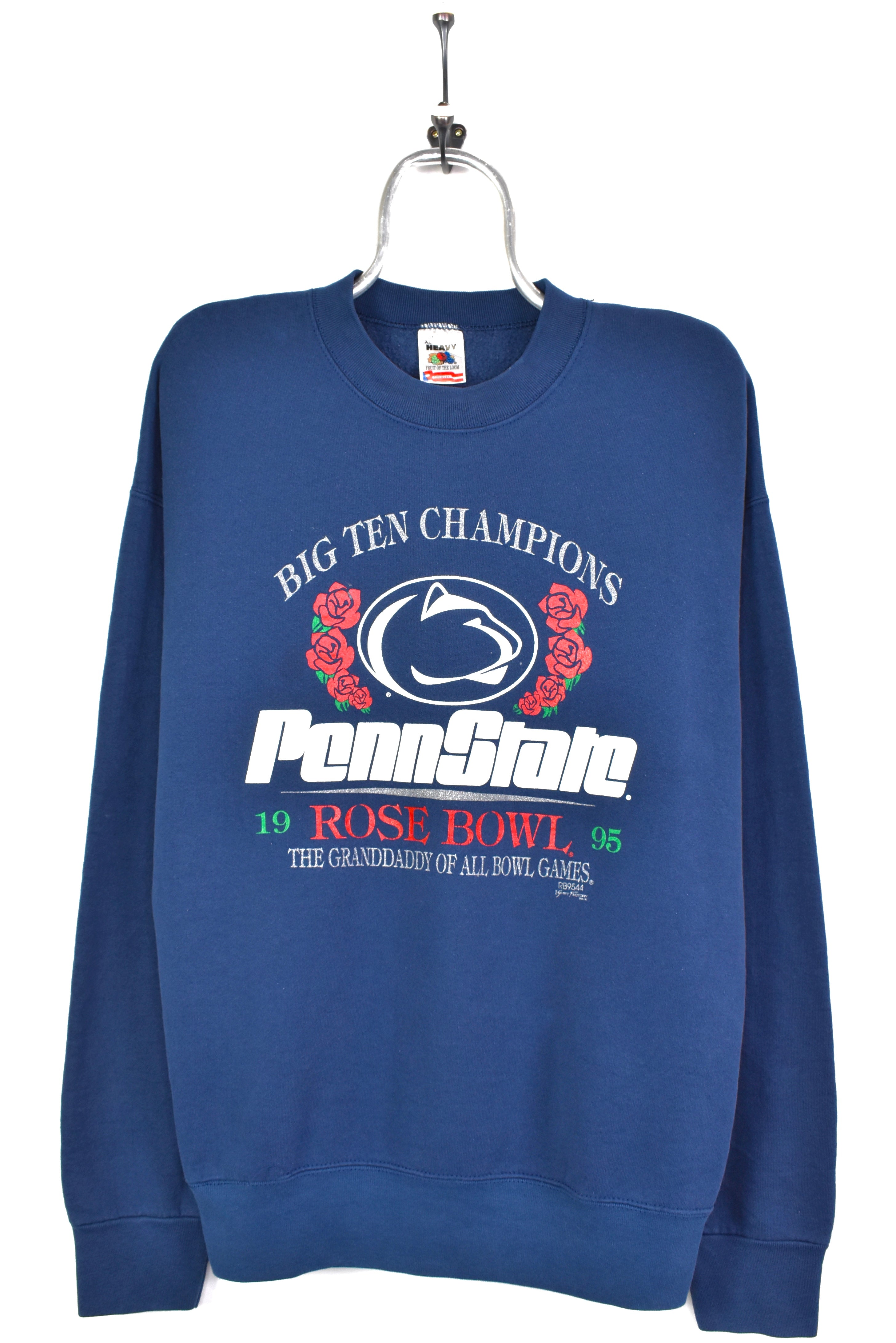 VINTAGE 1995 PENN STATE UNIVERSITY ROSE BOWL NAVY SWEATSHIRT | XL COLLEGE