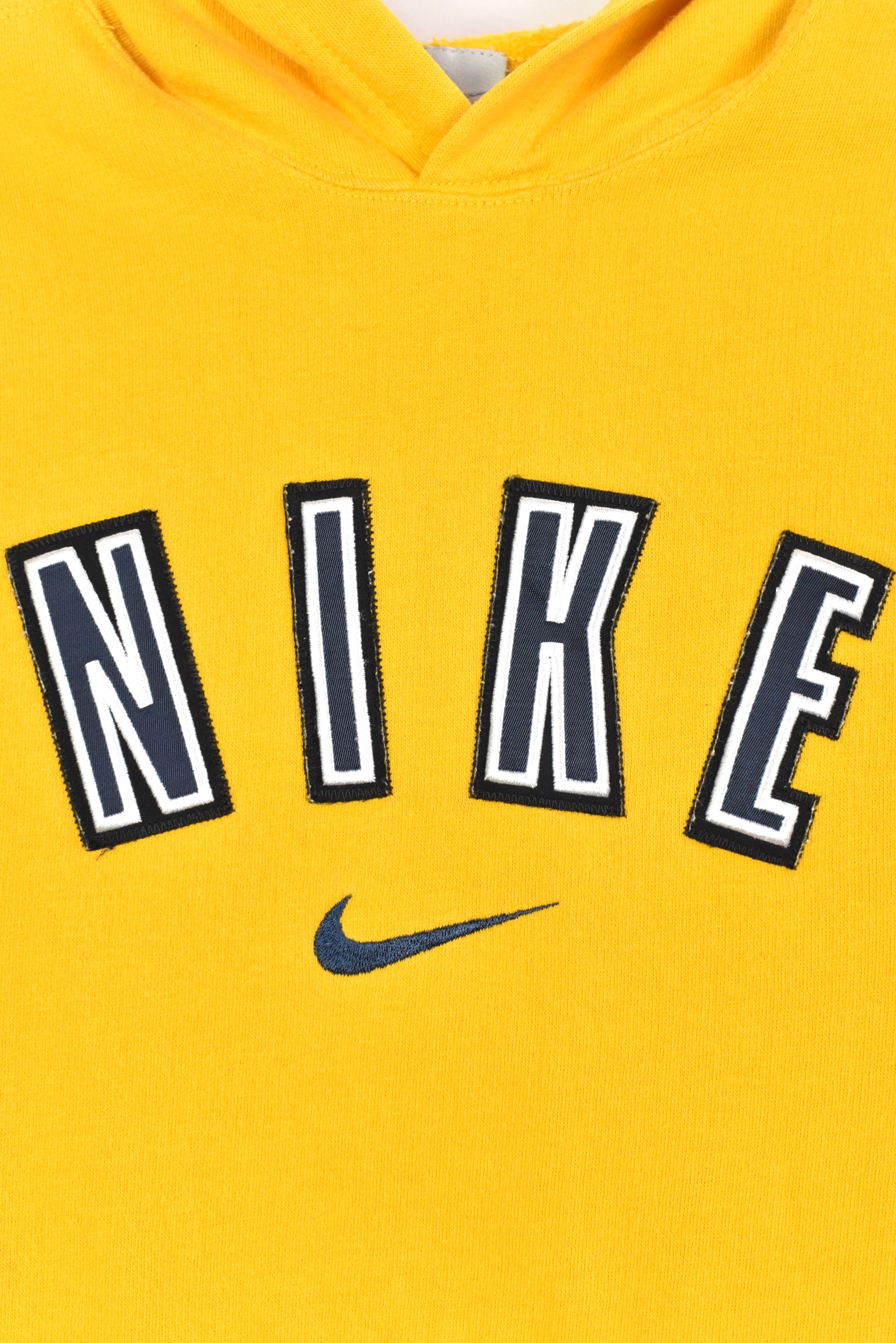 Vintage Nike embroidered yellow hoodie | Small NIKE