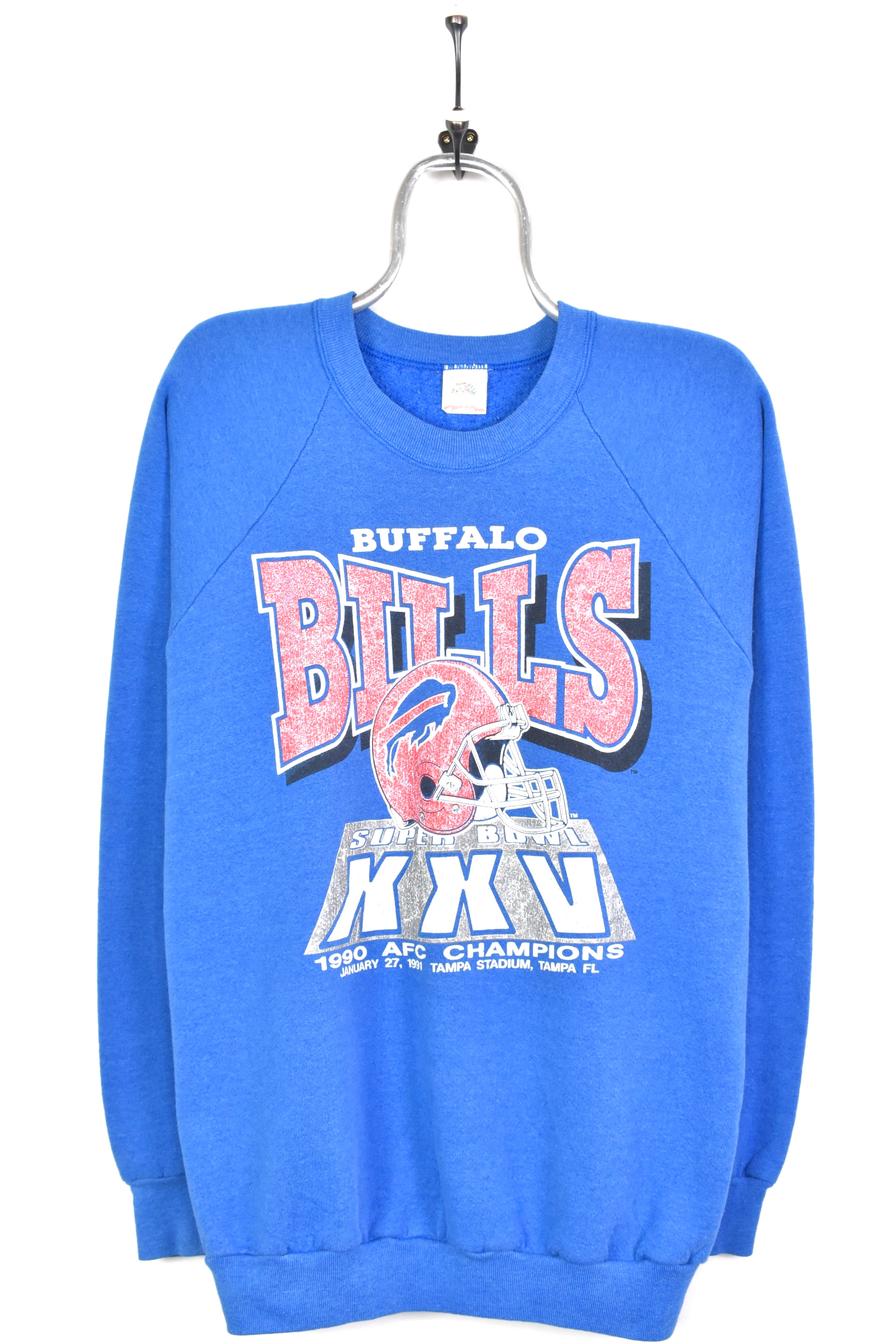Vintage 1991 NFL Buffalo Bills Super Bowl blue sweatshirt | Large PRO SPORT