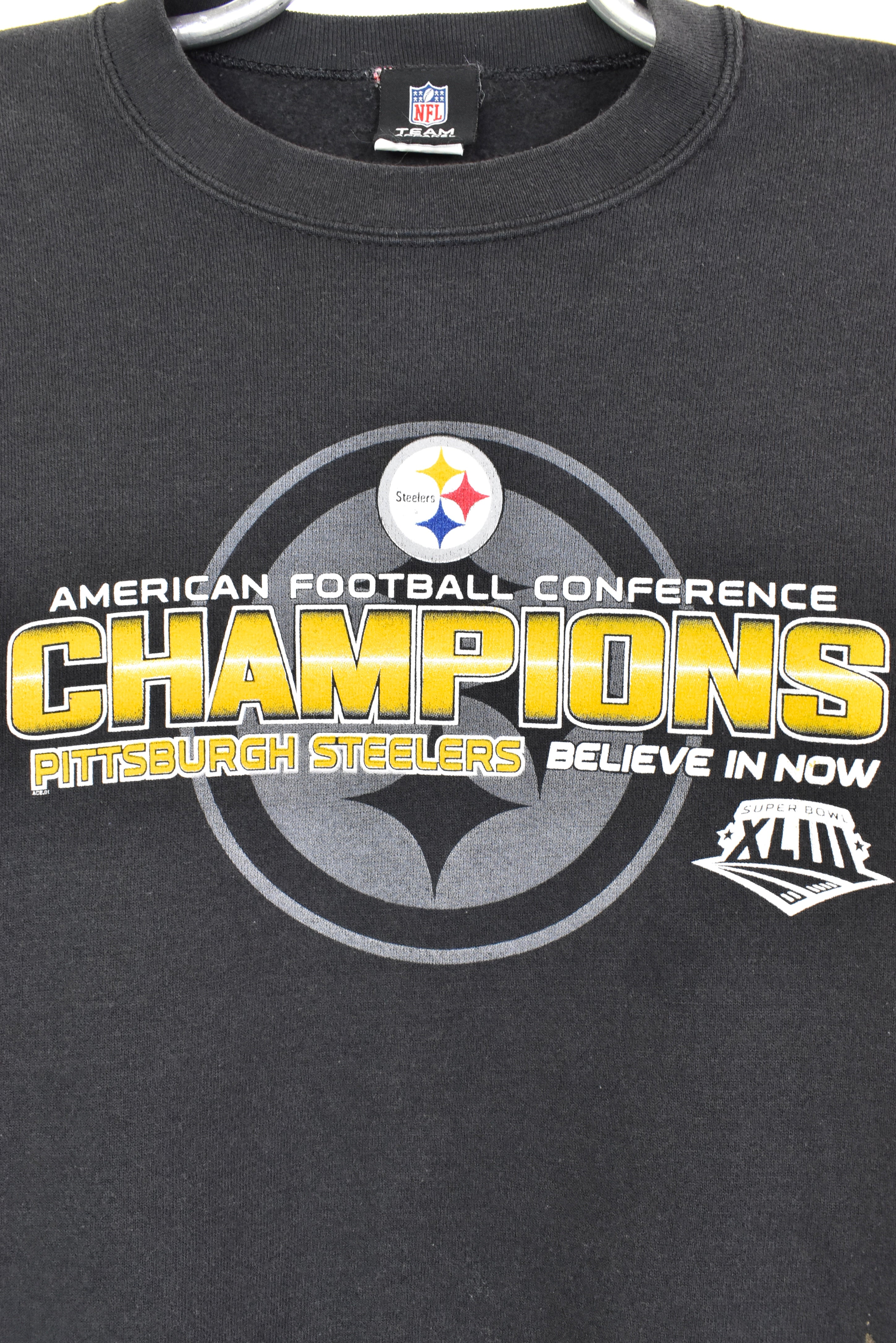 Vintage NFL Pittsburgh Steelers black sweatshirt | XL PRO SPORT