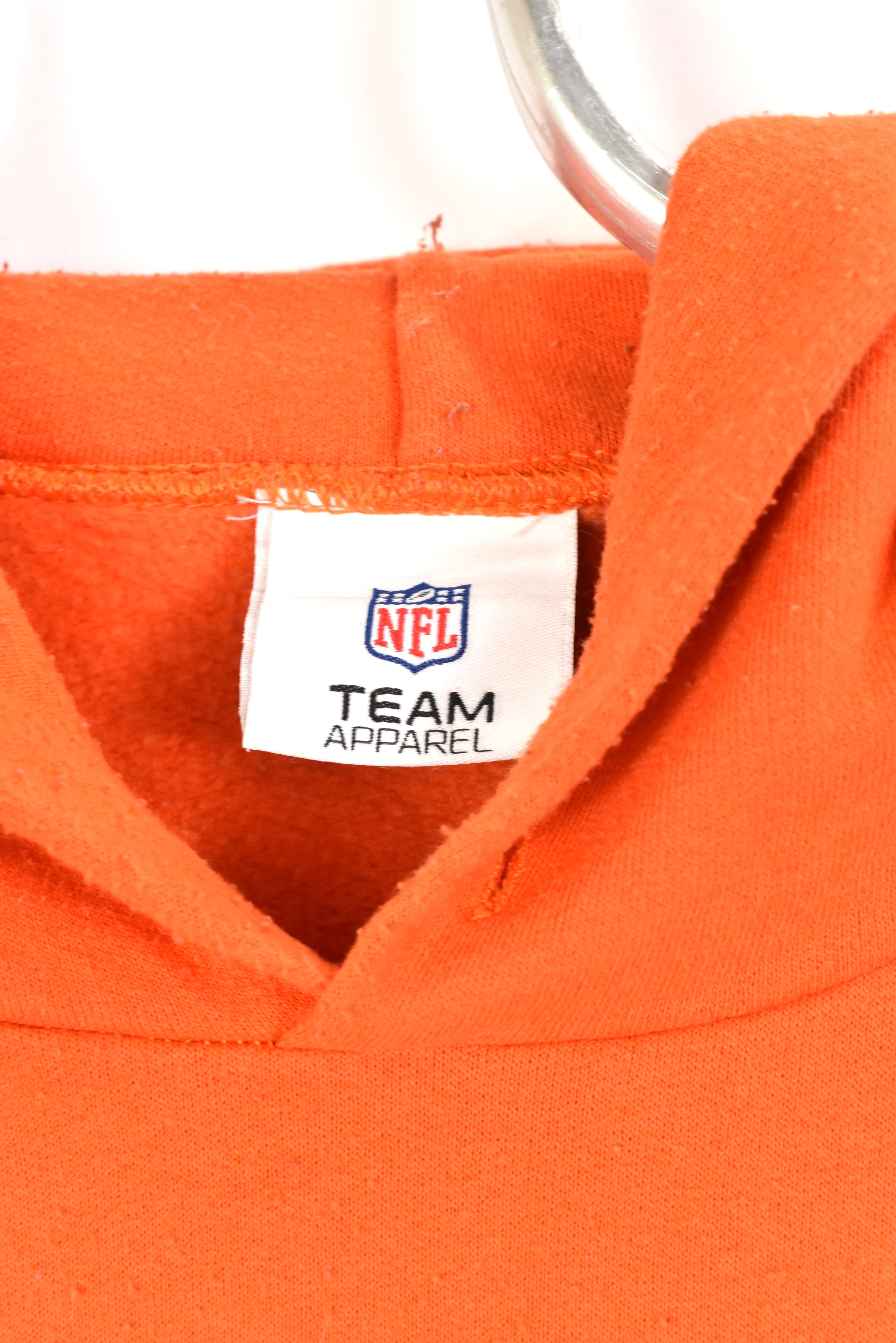 Vintage Denver Broncos hoodie, NFL graphic sweatshirt - XL, orange PRO SPORT