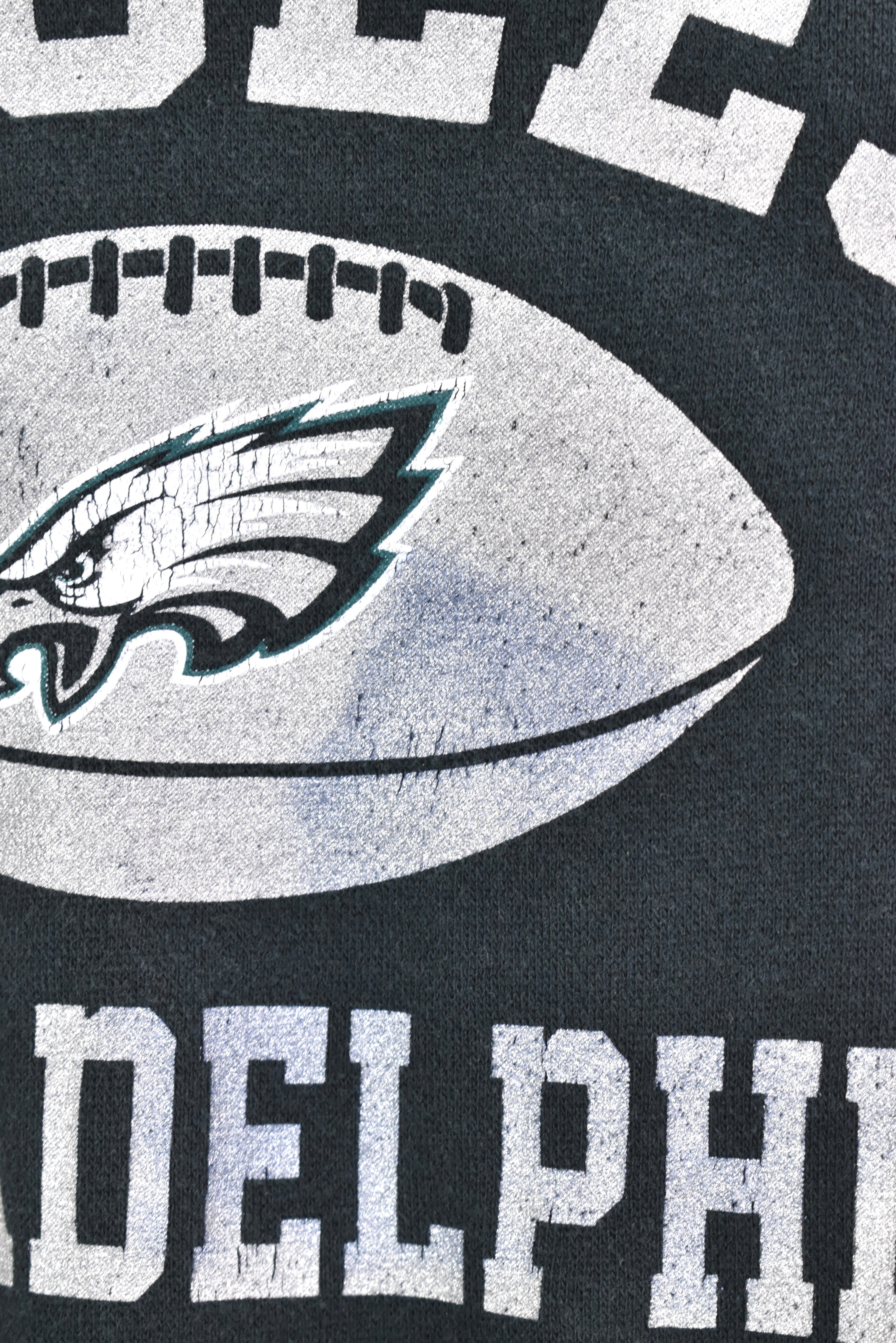 Vintage NFL Philadelphia Eagles black hoodie | Large PRO SPORT