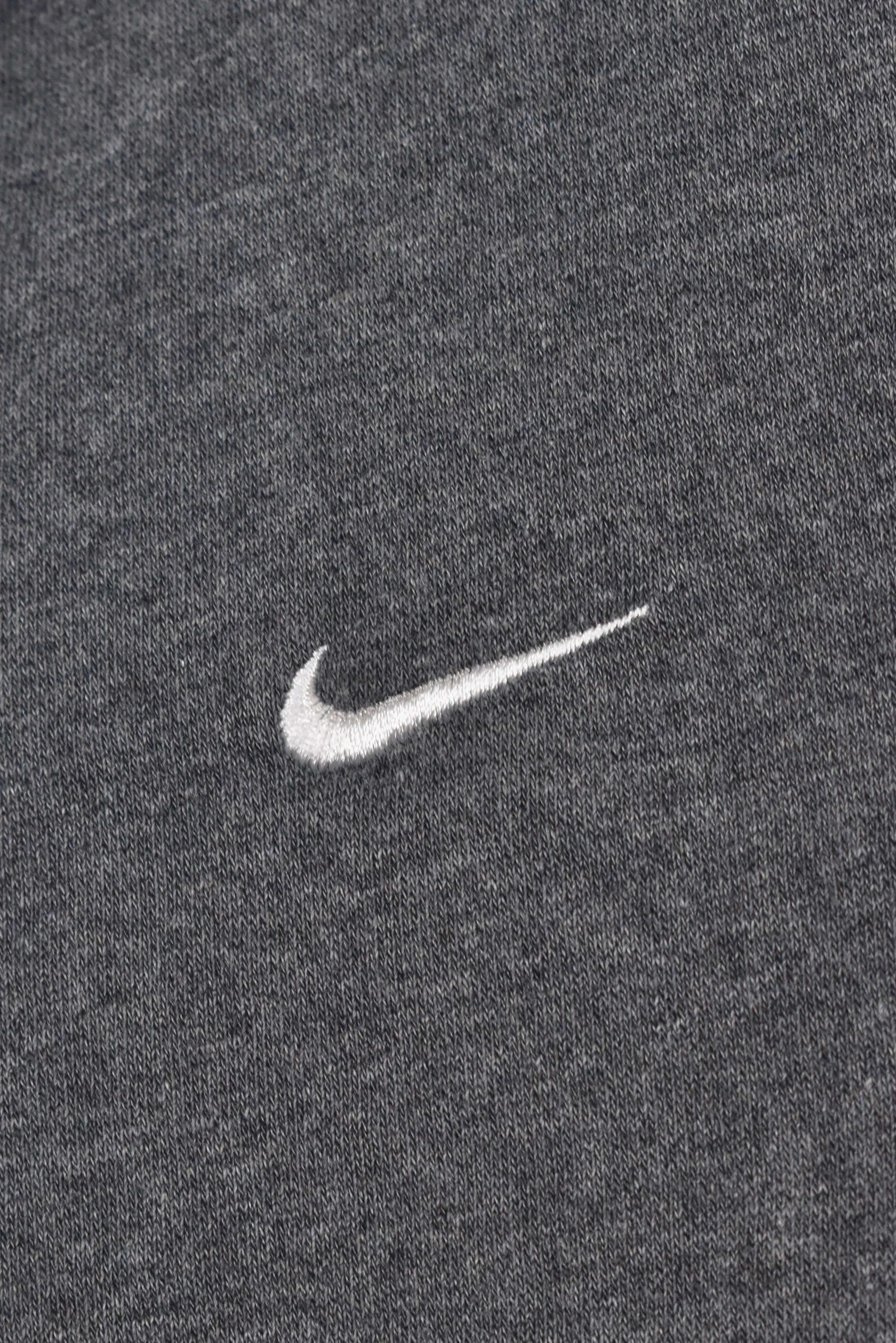 Vintage Nike jacket, grey embroidered collared sweatshirt - AU M NIKE