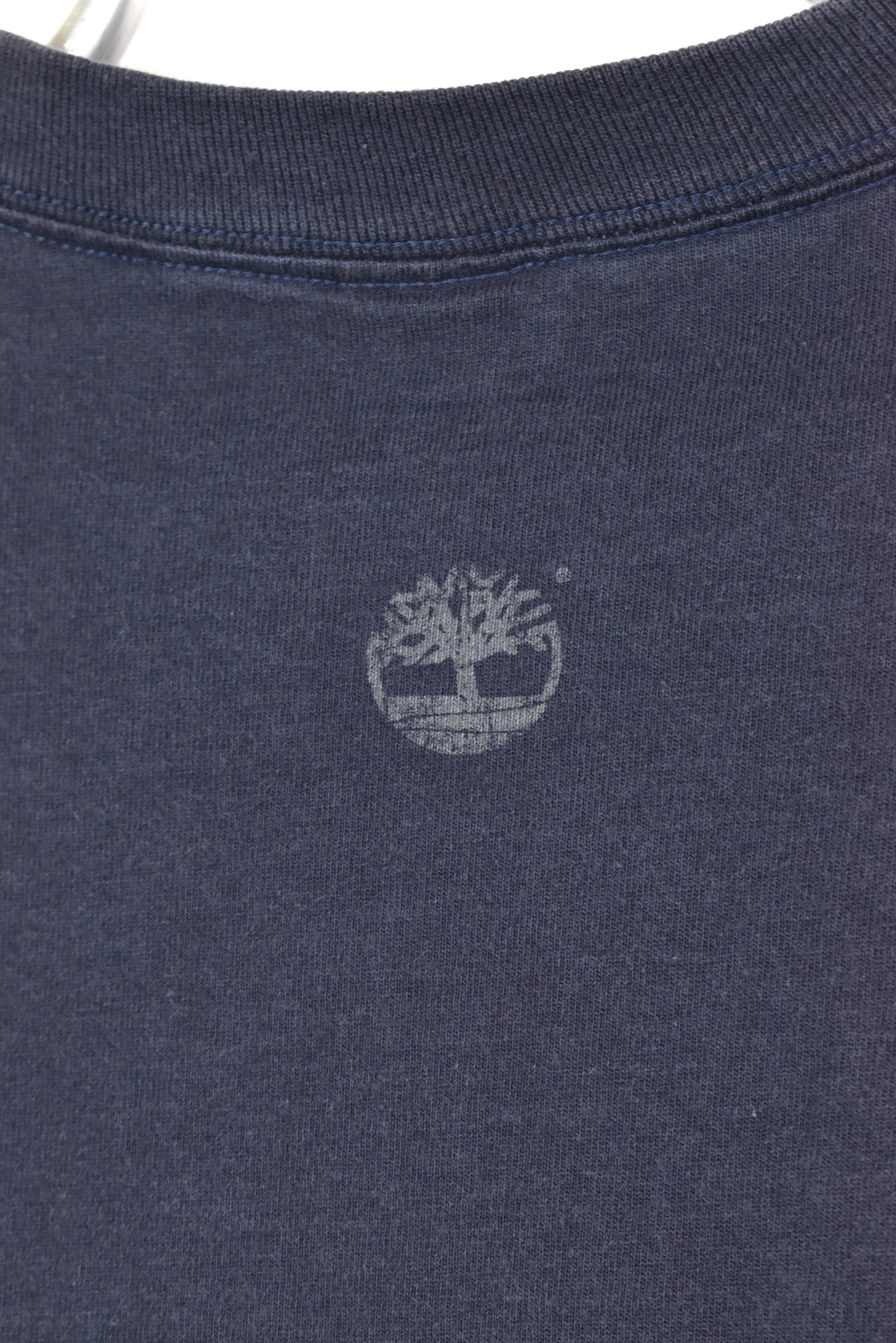Vintage Timberland shirt, long sleeve navy blue graphic tee - AU L TIMBERLAND