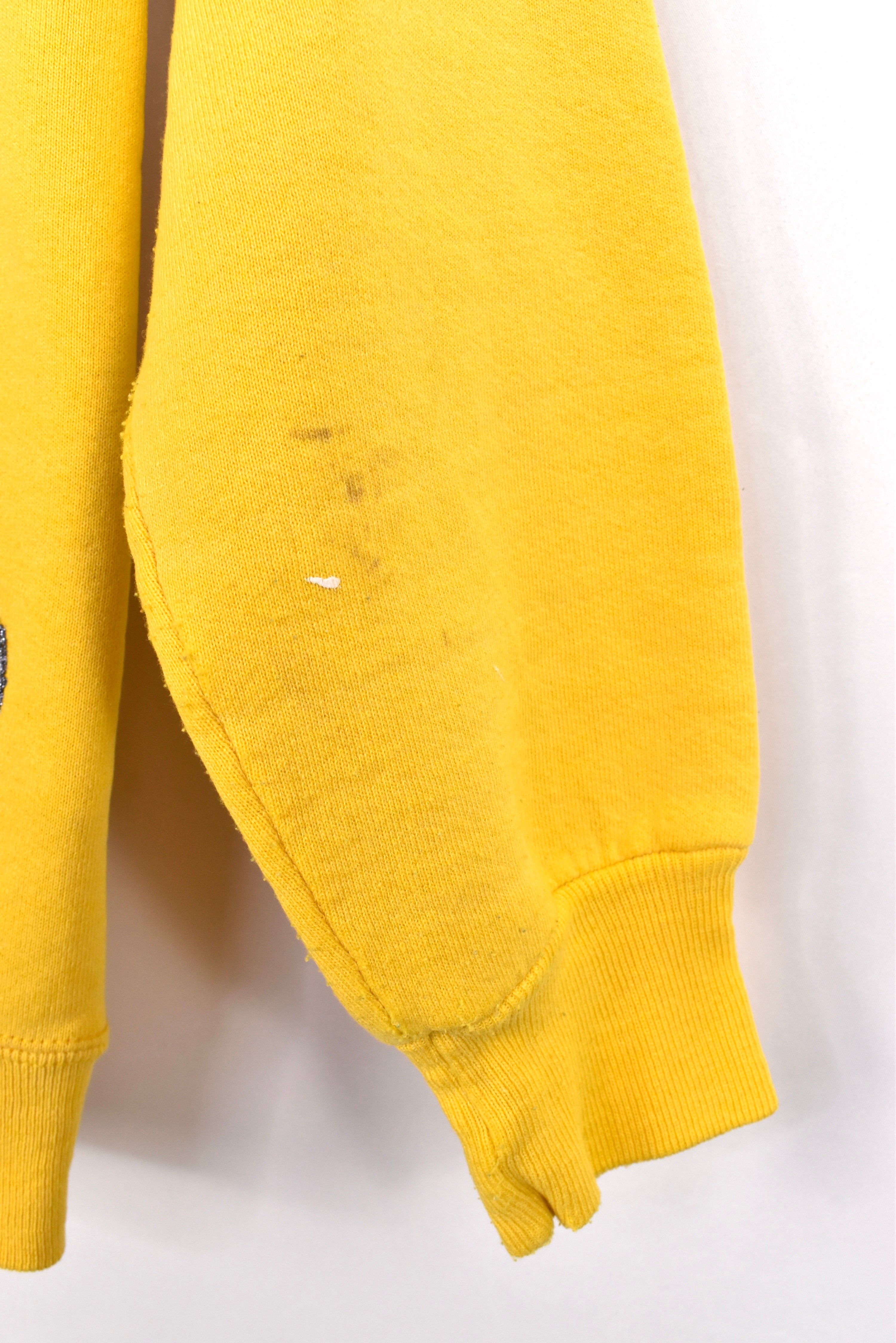 Custom Mickey Mouse sweatshirt, yellow graphic crewneck - AU S DISNEY / CARTOON