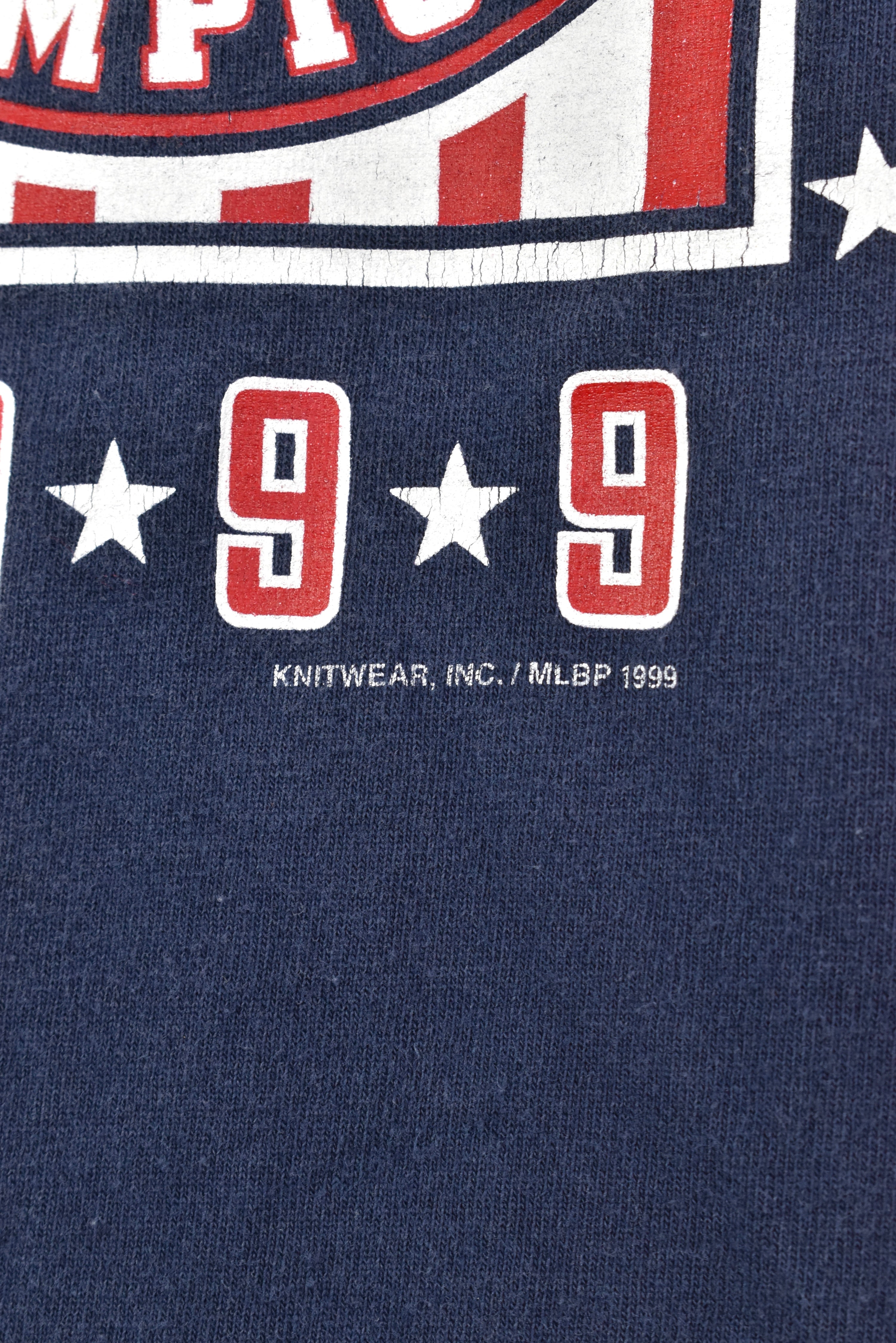 VINTAGE 1999 MLB BOSTON RED SOX NAVY T-SHIRT | LARGE PRO SPORT