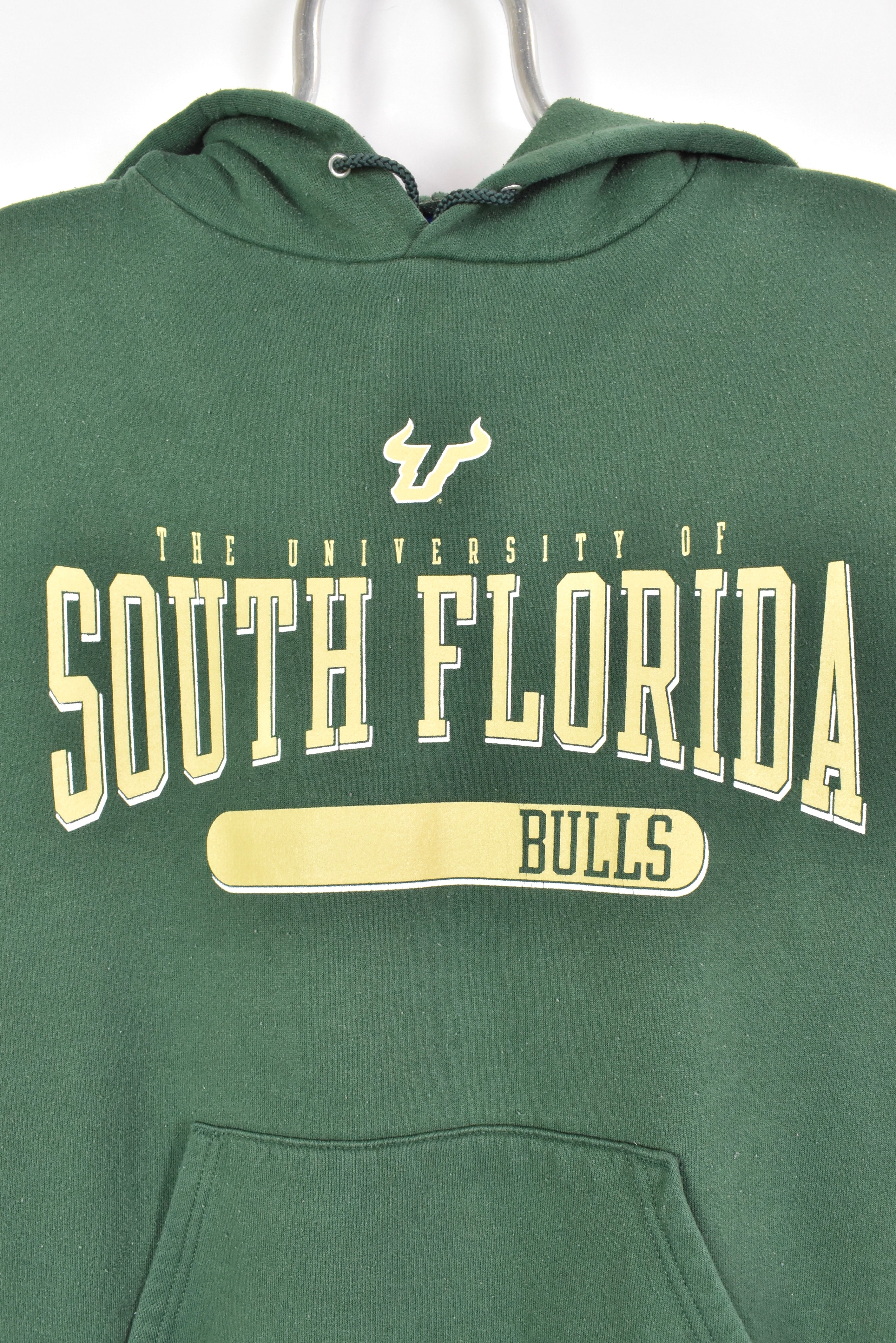 Vintage South Florida University Bulls green hoodie | Medium COLLEGE