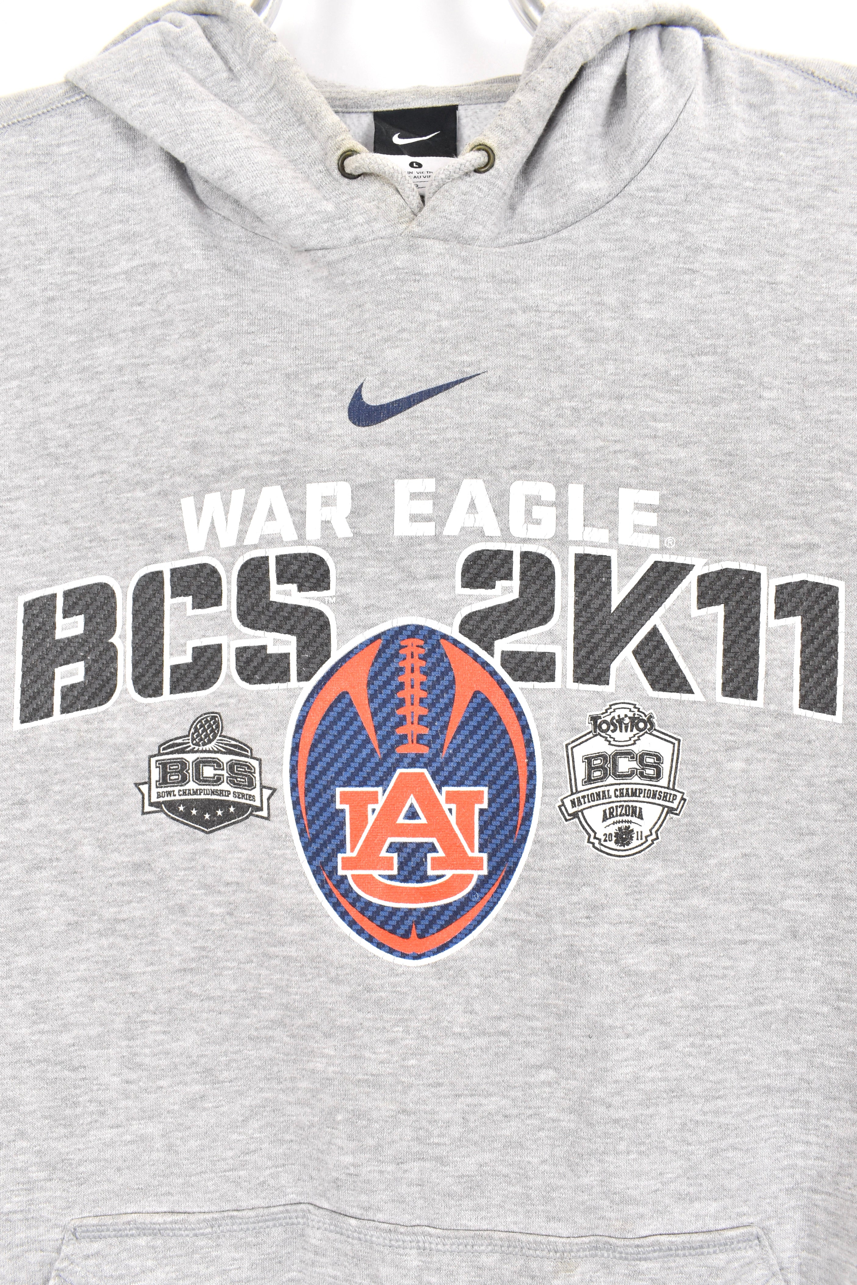 Modern Nike hoodie, 2011 BCS Championship football graphic sweatshirt - AU L COLLEGE