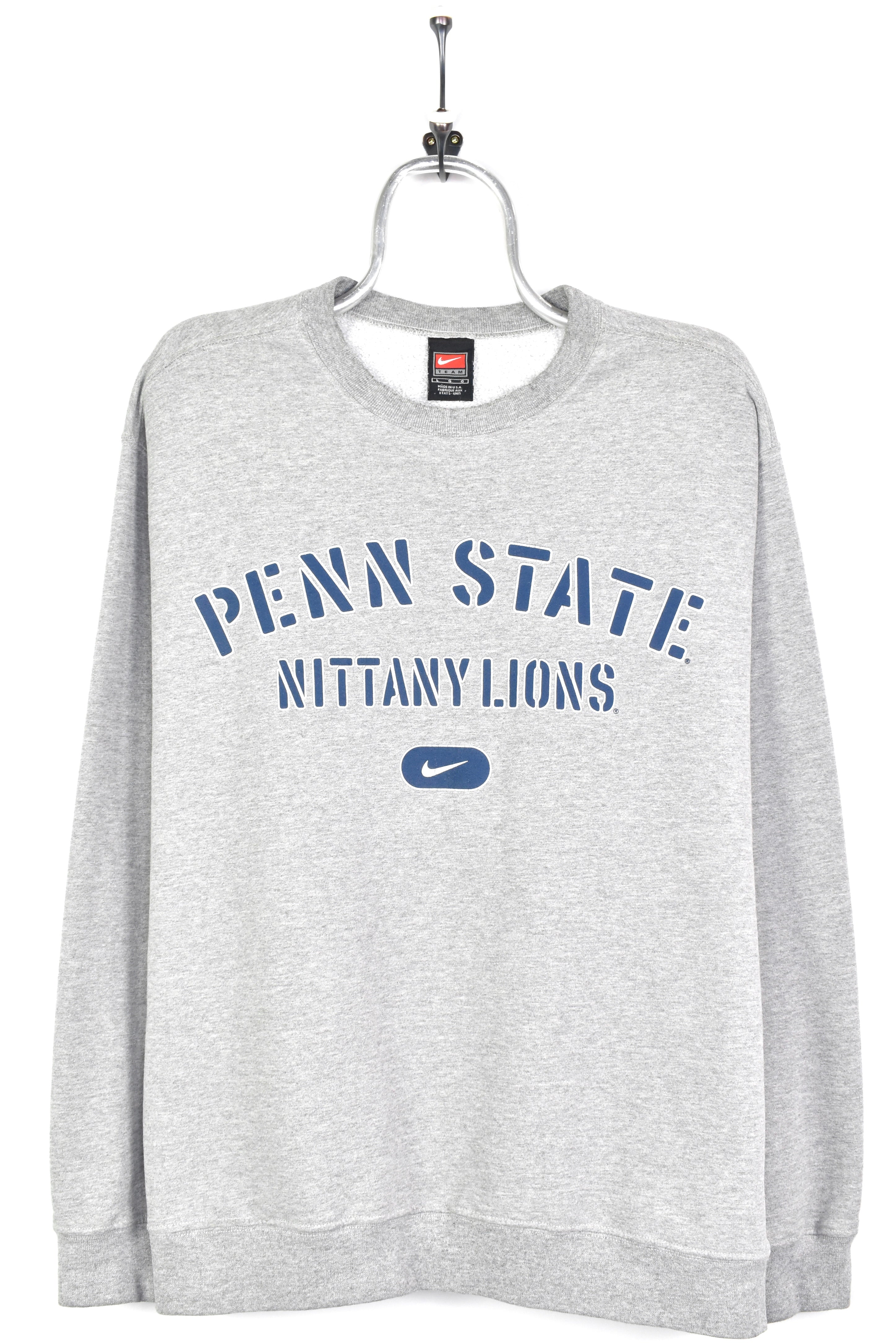 VINTAGE NIKE PENN STATE UNIVERSITY GREY SWEATSHIRT | XL COLLEGE