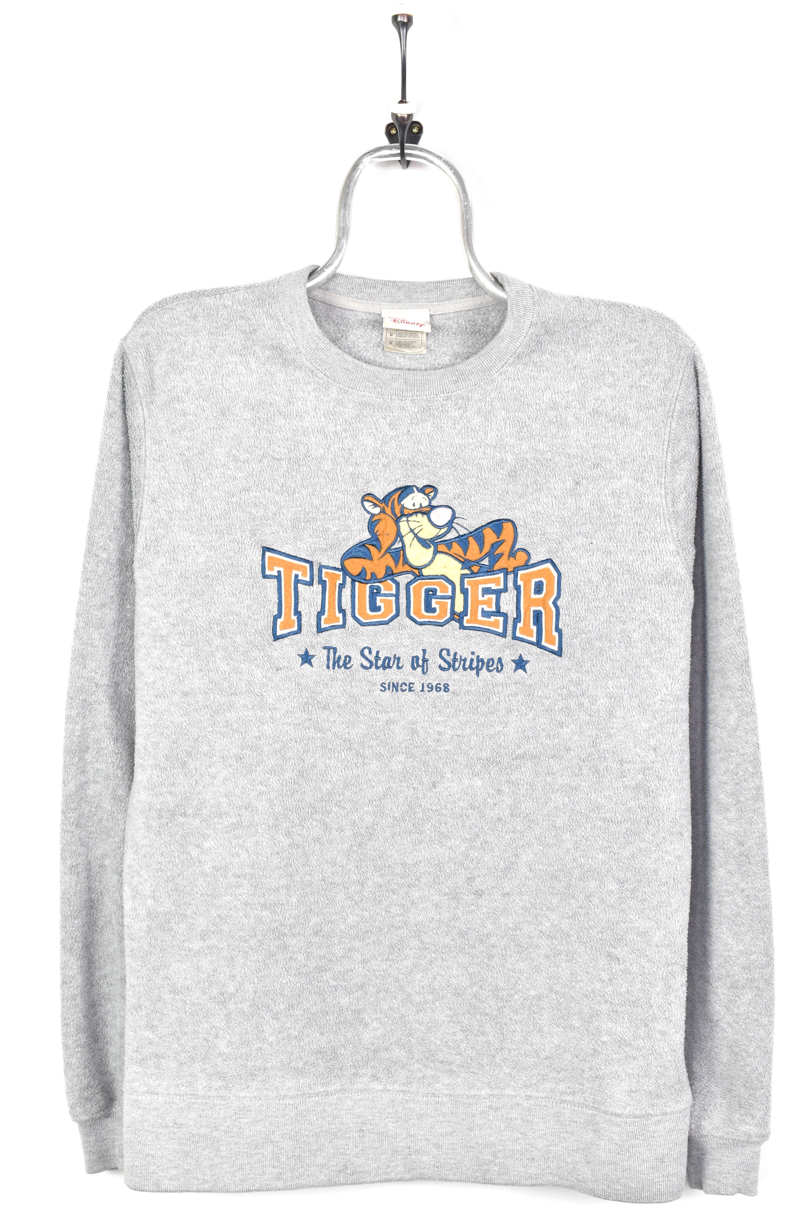 VINTAGE DISNEY TIGGER EMBROIDERED FLEECE SWEATSHIRT | MEDIUM DISNEY / CARTOON