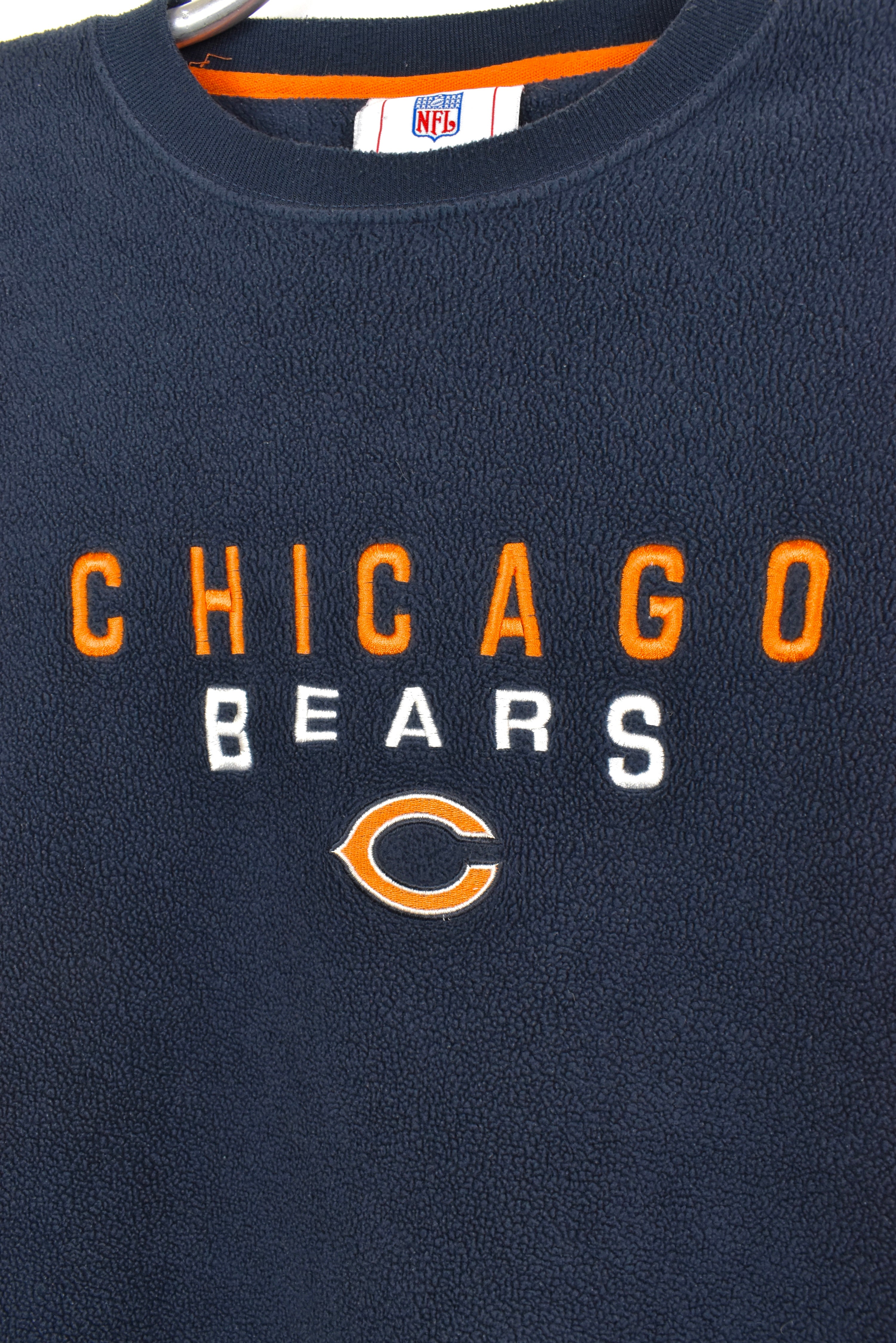 VINTAGE NFL CHICAGO BEARS EMBROIDERED FLEECE SWEATSHIRT | LARGE PRO SPORT