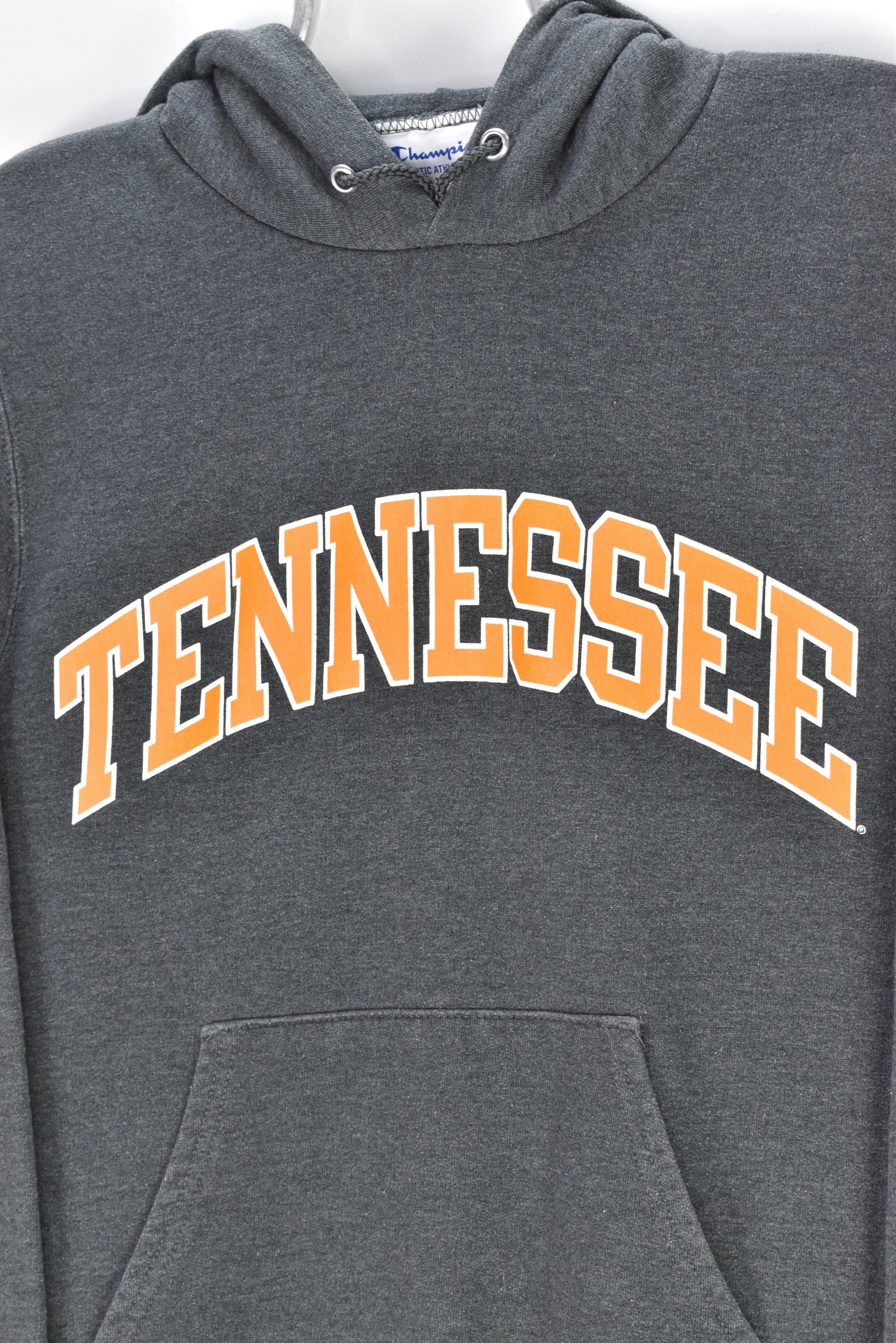 VINTAGE CHAMPION TENNESSEE UNIVERSITY GREY HOODIE | XS COLLEGE