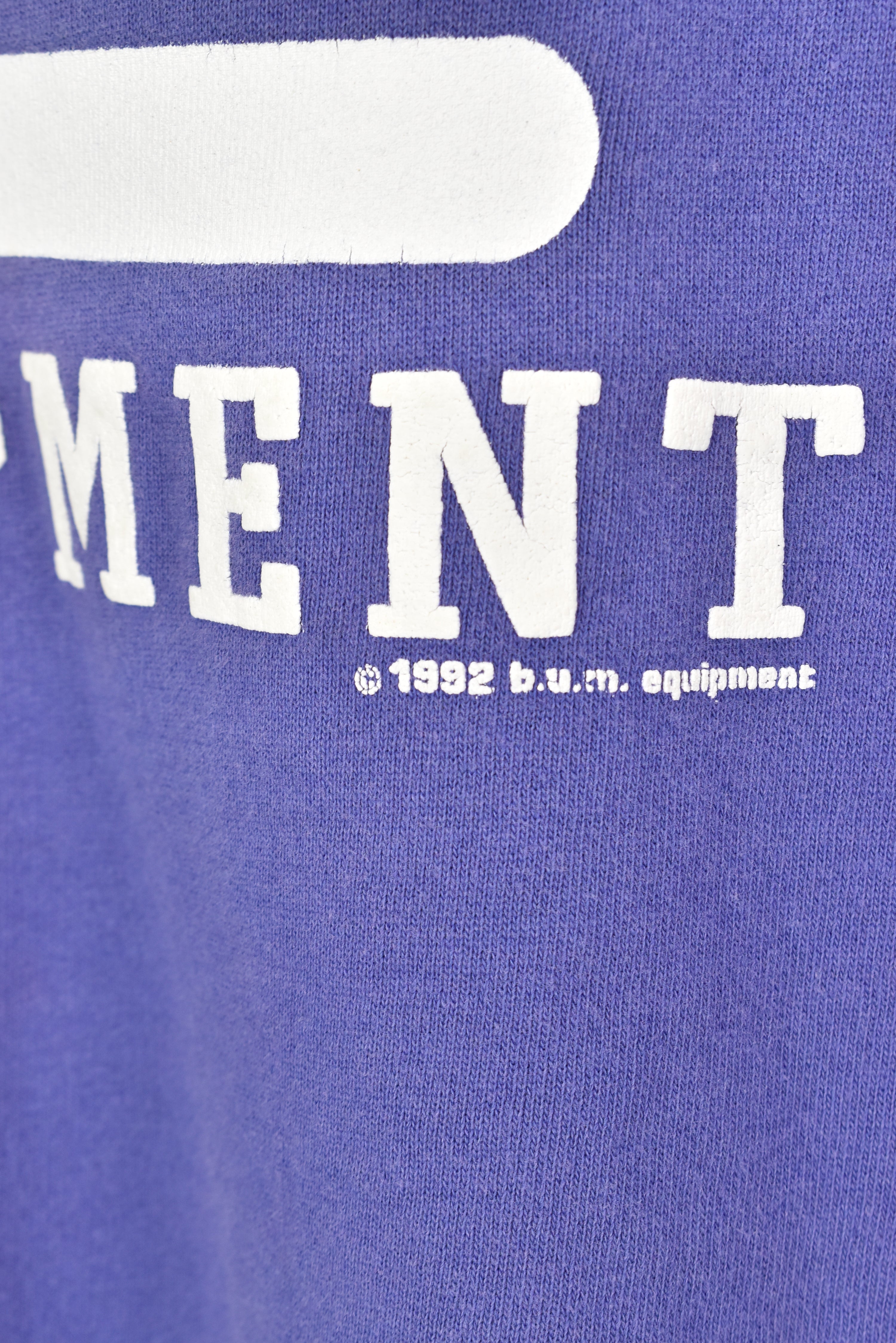 VINTAGE 1992 BUM ATHLETICS PURPLE SWEATSHIRT | XL OTHER