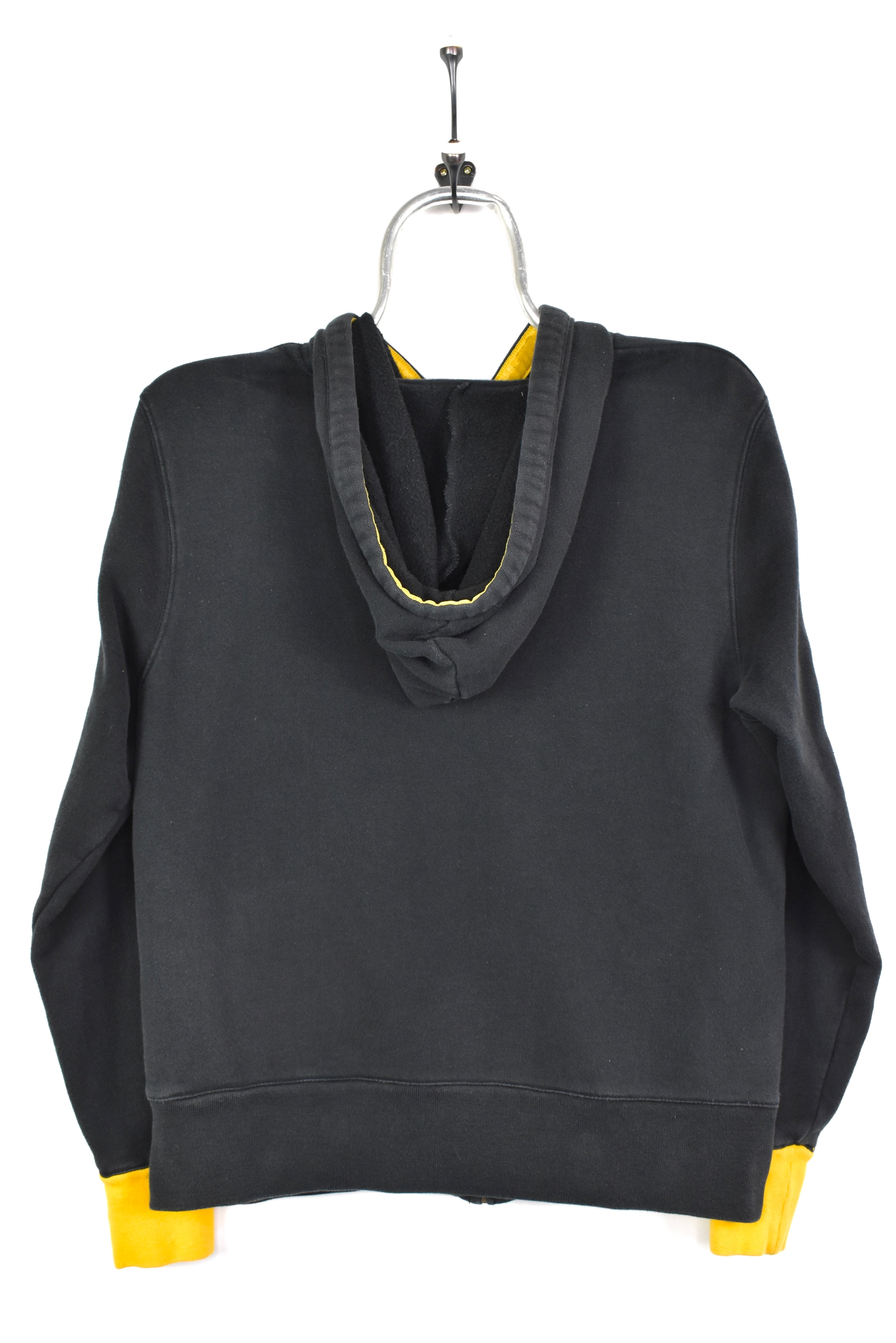 VINTAGE NFL PITTSBURGH STEELERS EMBROIDERED BLACK HOODIE | MEDIUM PRO SPORT