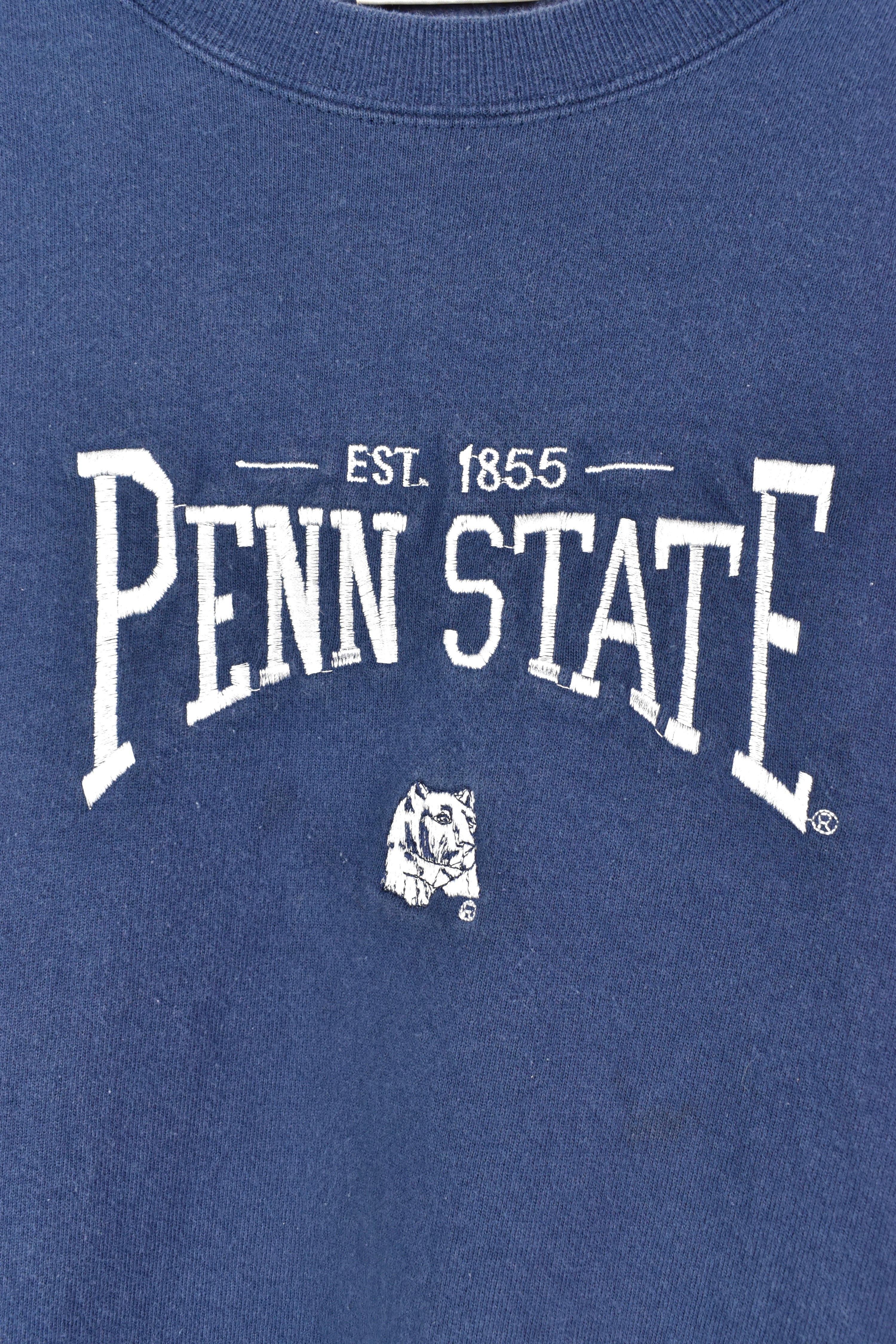 VINTAGE PENN STATE UNIVERSITY EMBROIDERED NAVY SWEATSHIRT | XL COLLEGE