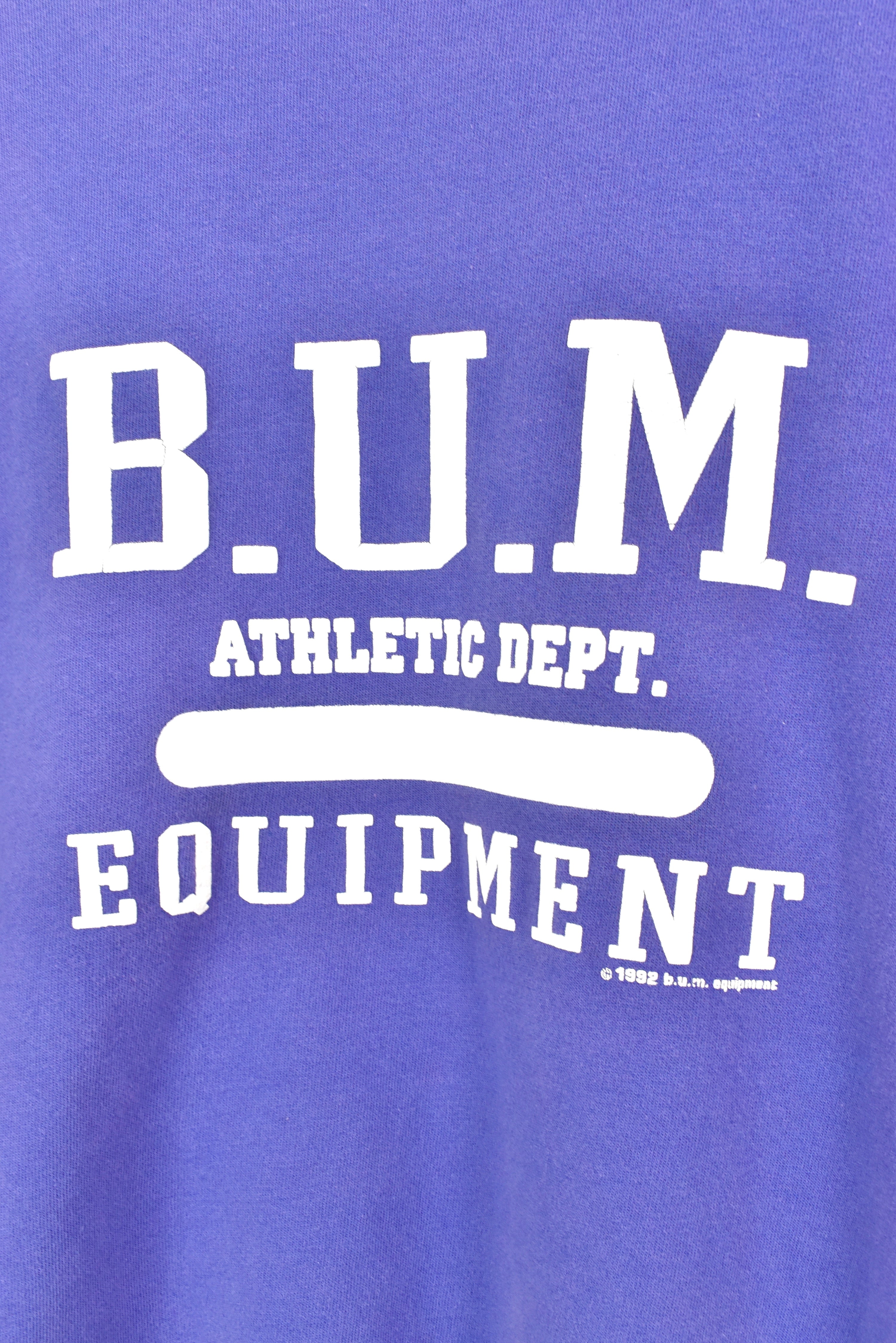 VINTAGE 1992 BUM ATHLETICS PURPLE SWEATSHIRT | XL OTHER