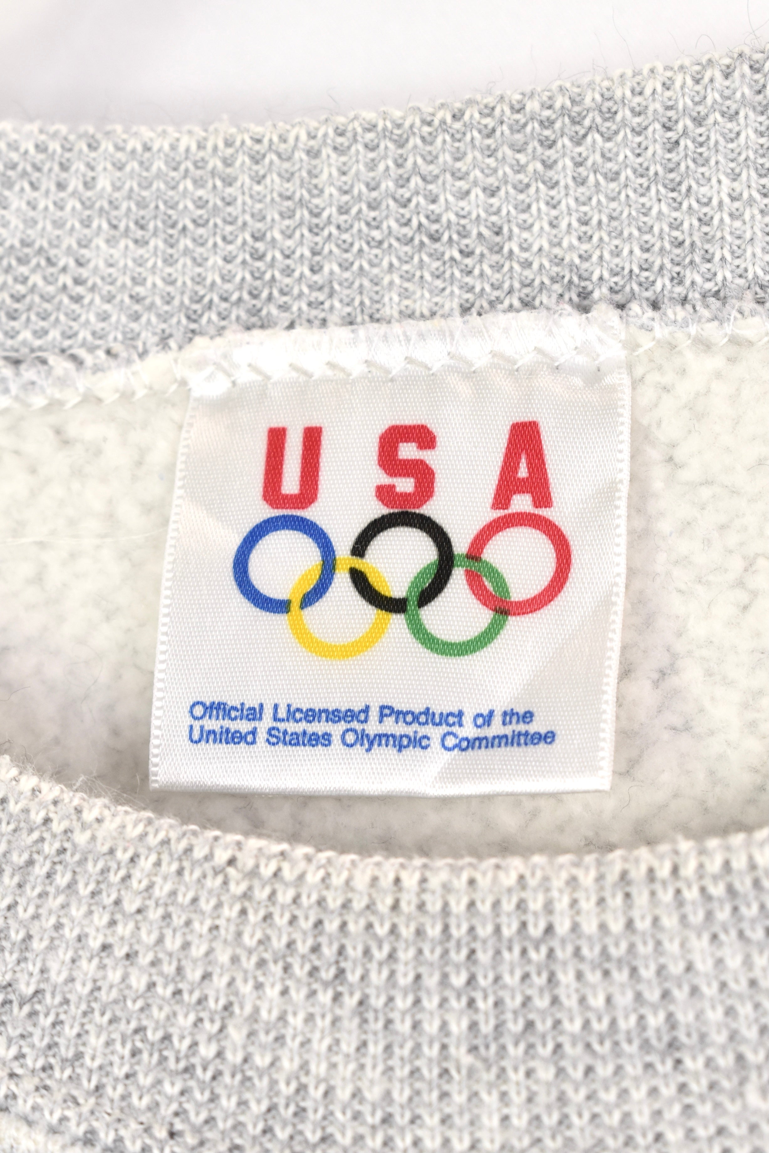 Vintage USA Olympic team embroidered grey sweatshirt | XL OTHER