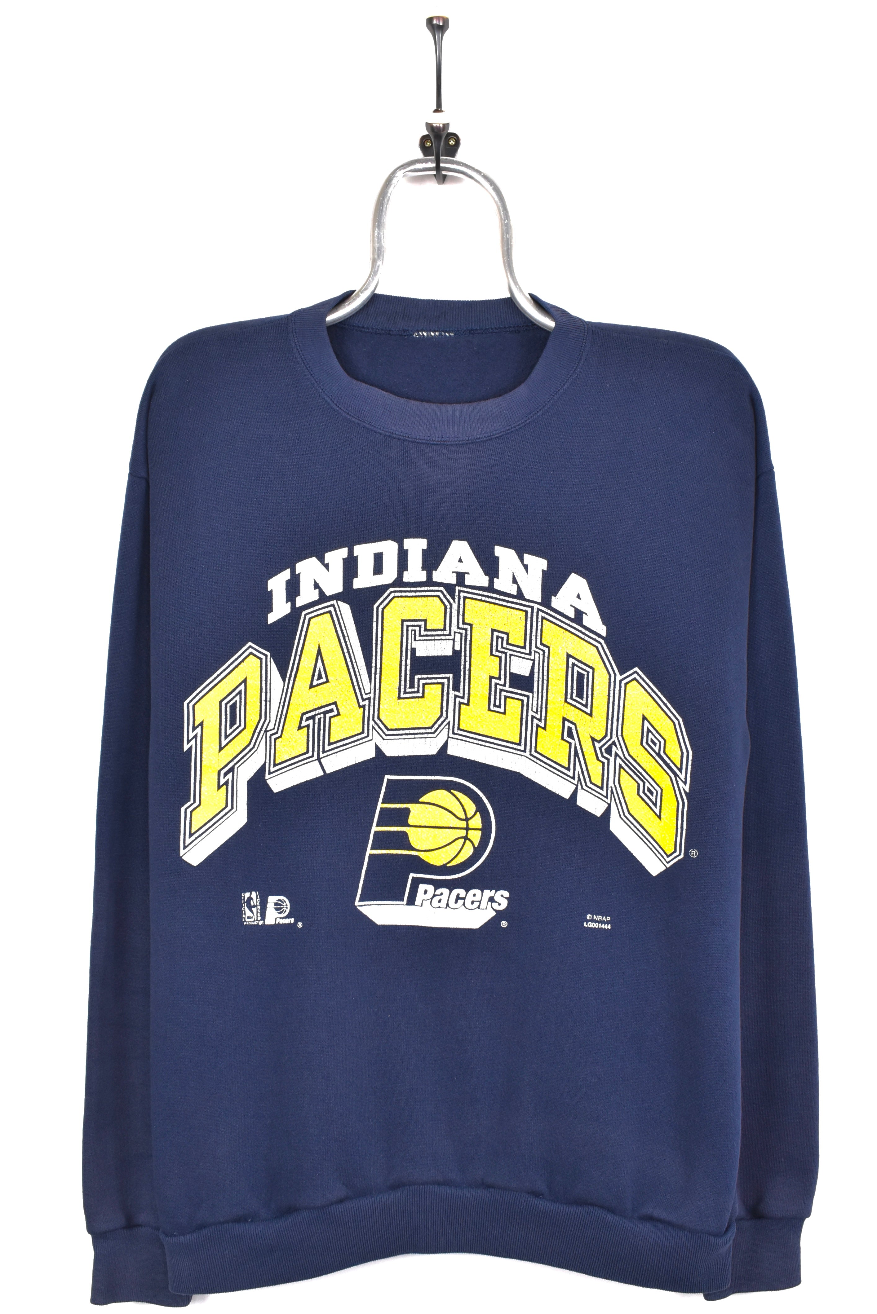 Vintage Indiana Pacers sweatshirt, NBA blue graphic crewneck - AU M PRO SPORT