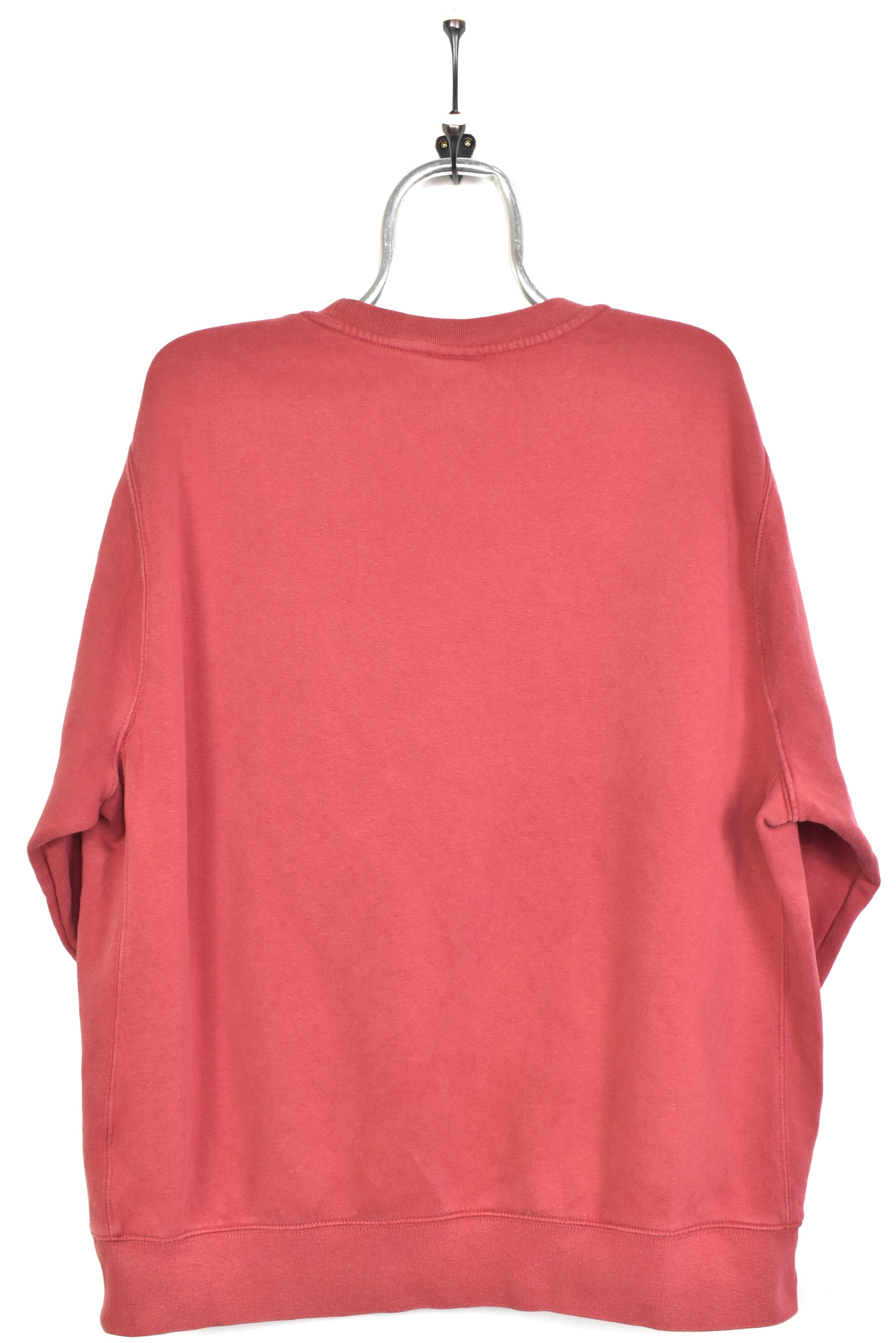 Vintage Nike sweatshirt, long sleeve embroidered crewneck - XL, burgundy NIKE