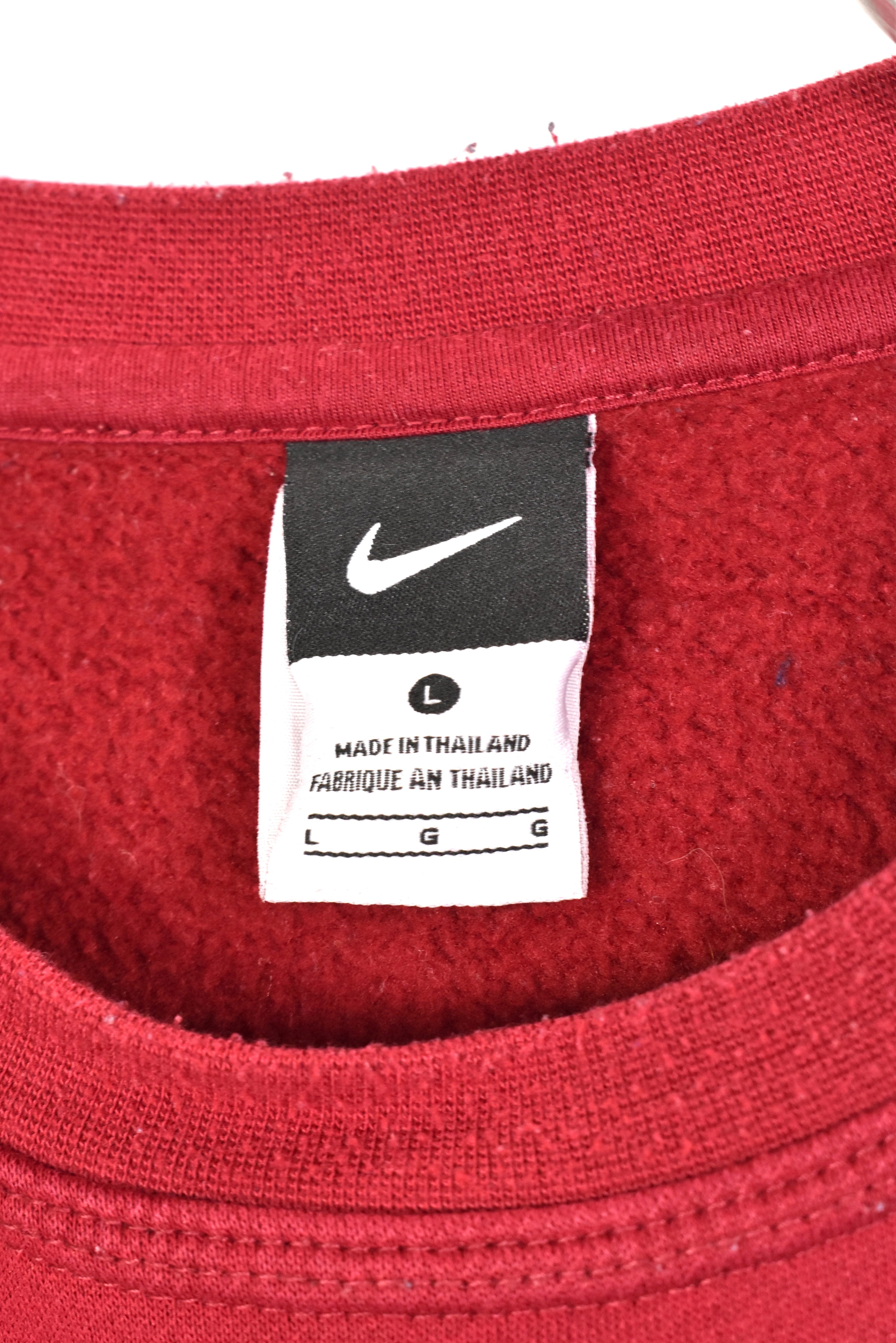 Vintage Nike sweatshirt, AS ROMA soccer graphic sweatshirt - medium, red NIKE