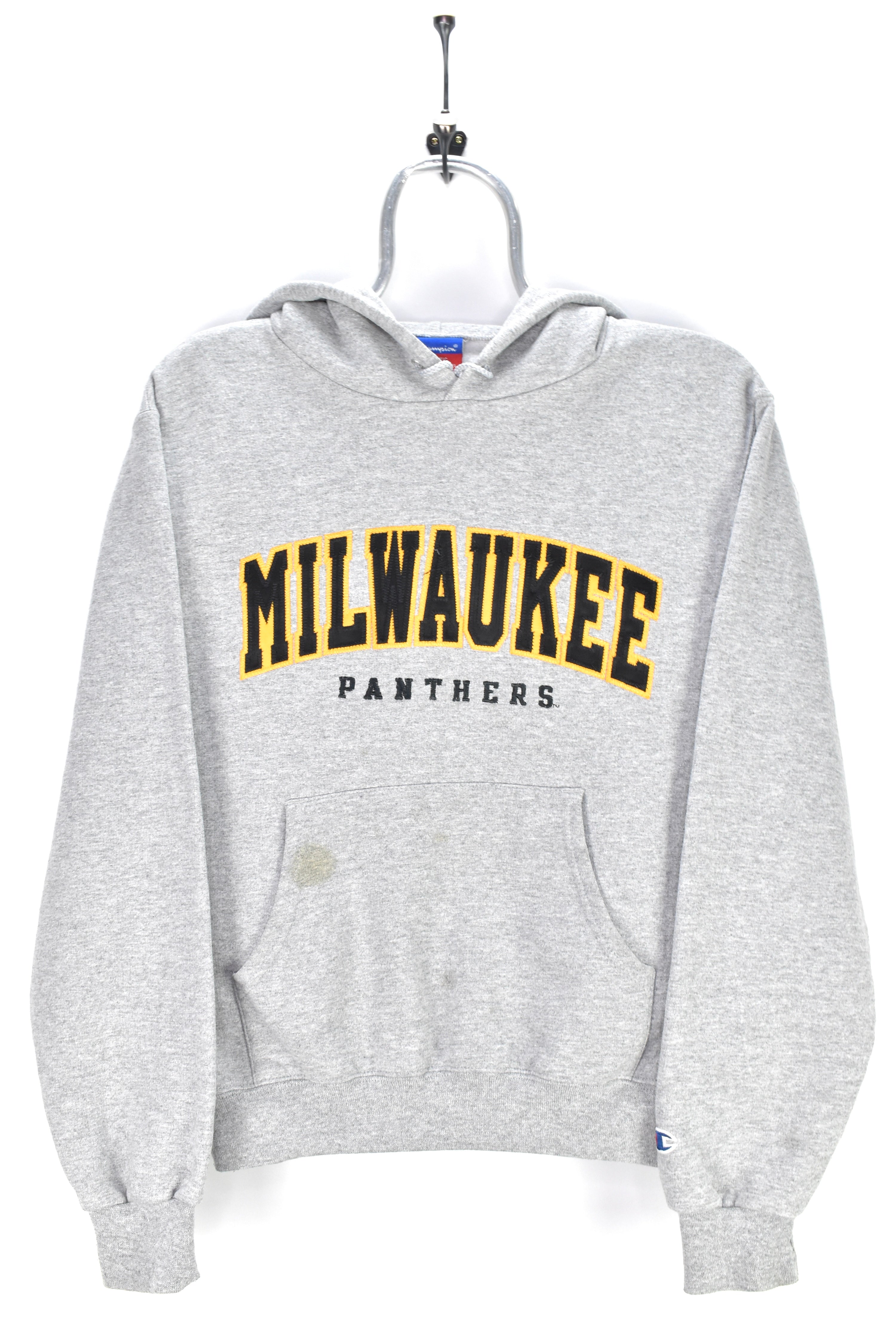 VINTAGE CHAMPION MILWAUKEE UNIVERSITY EMBROIDERED HOODIE | XS COLLEGE