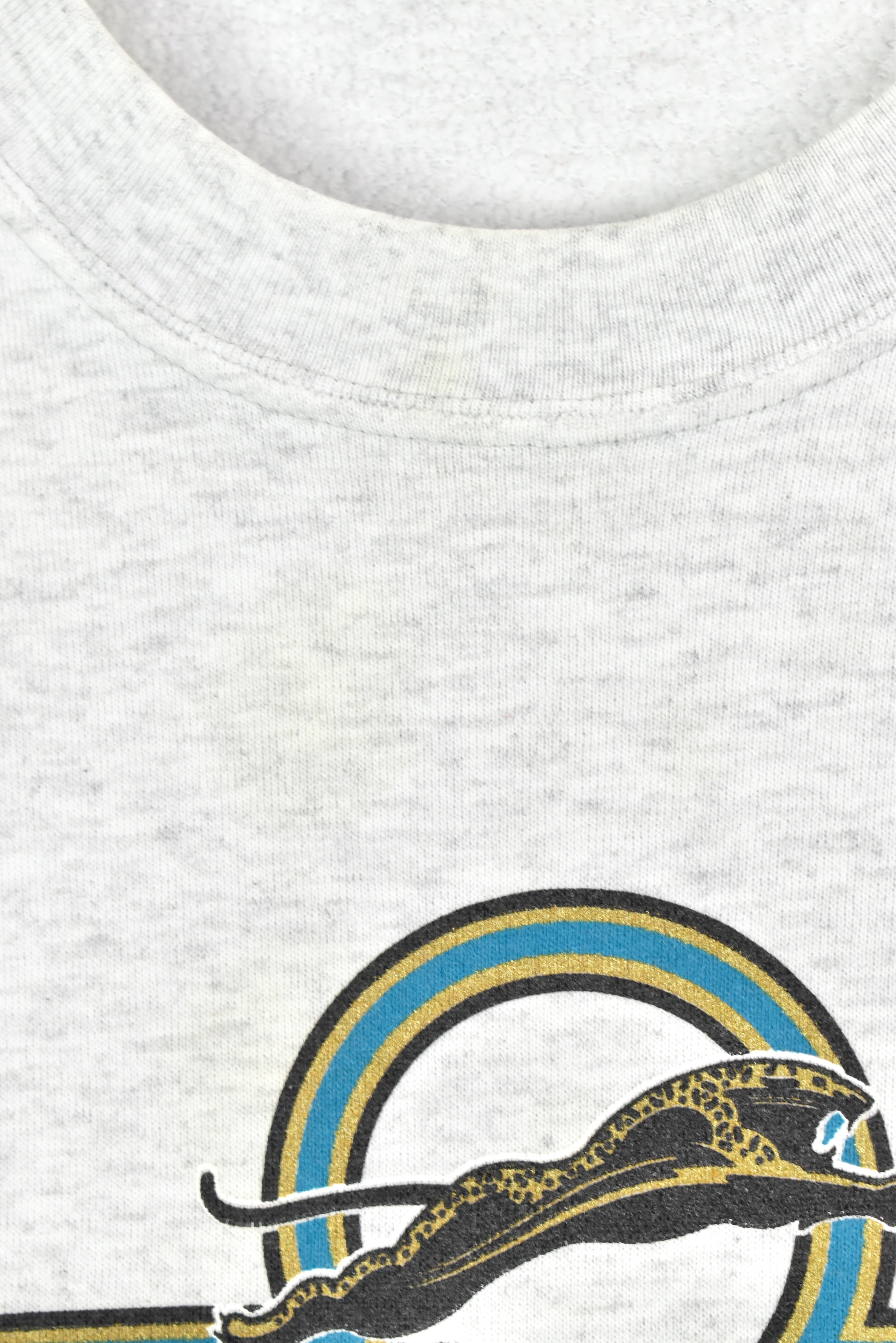 VINTAGE 1993 NFL JACKSONVILLE JAGUARS GREY SWEATSHIRT | LARGE PRO SPORT