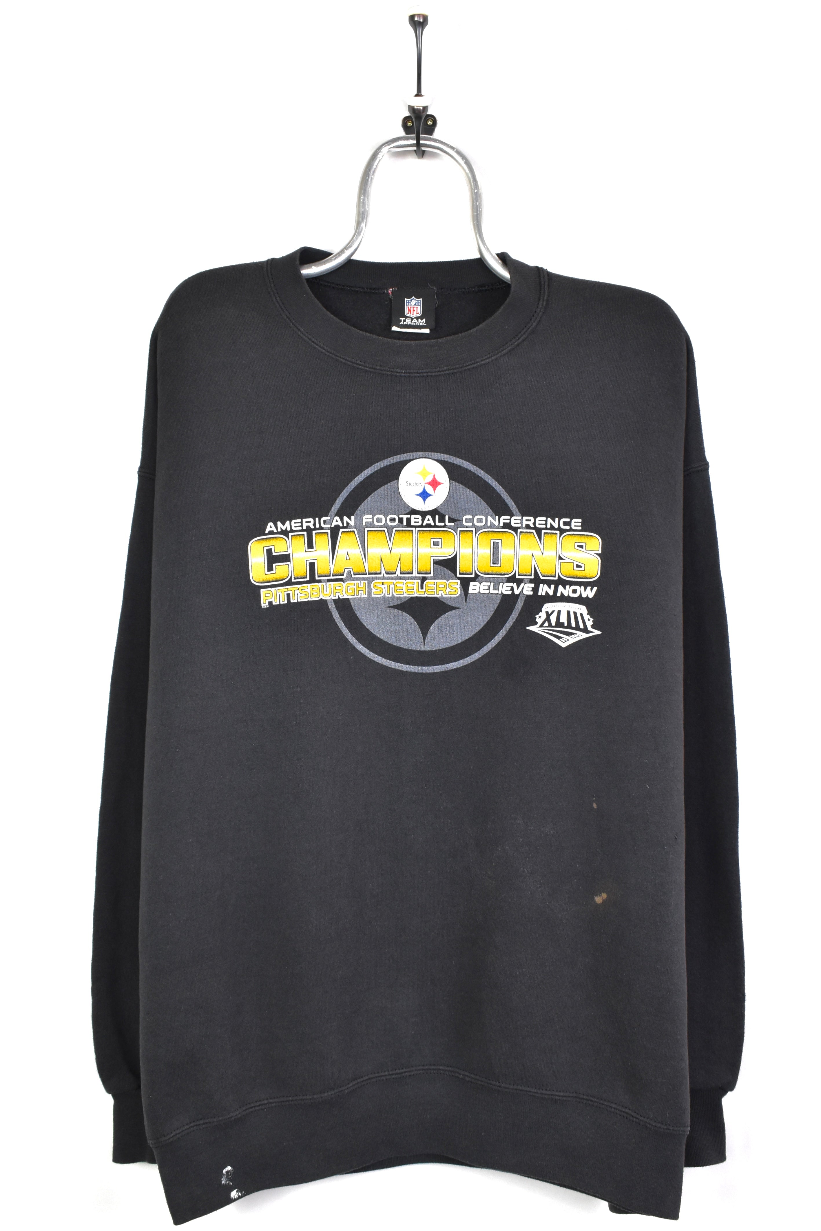 Vintage NFL Pittsburgh Steelers black sweatshirt | XL PRO SPORT