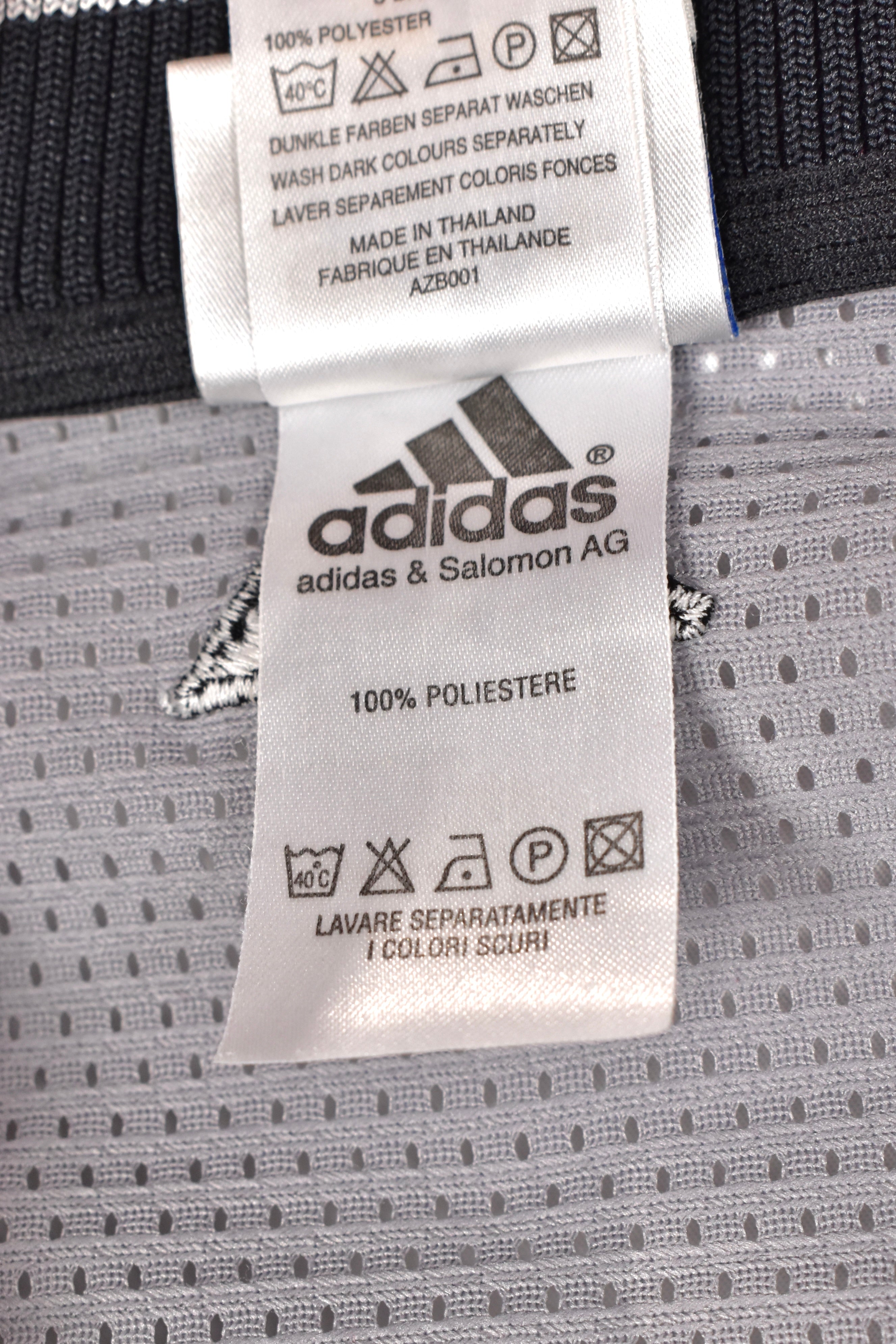 Vintage Adidas shirt, sportswear black embroidered tee - AU XXL ADIDAS