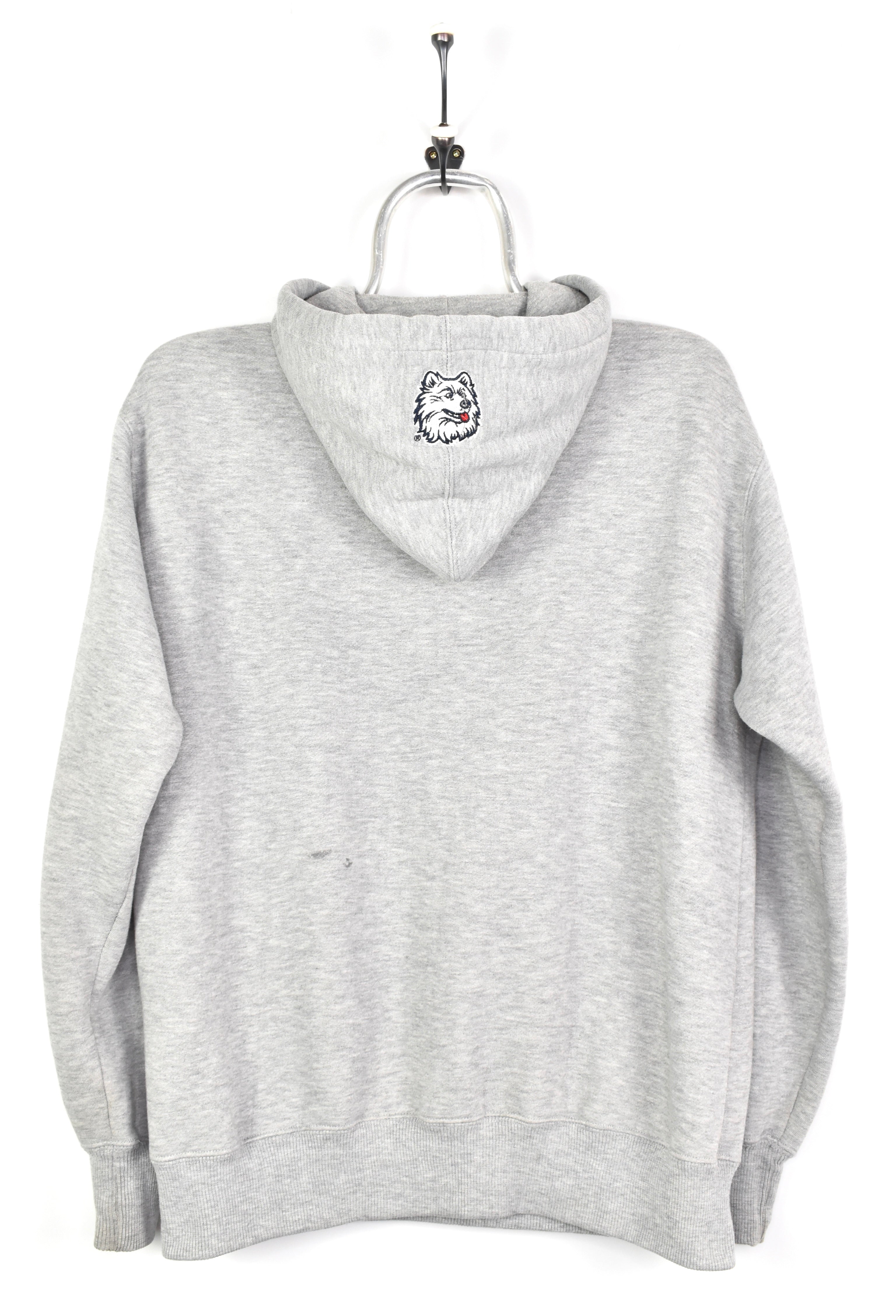 MODERN CONNECTICUT UNIVERSITY EMBROIDERED GREY HOODIE | MEDIUM COLLEGE