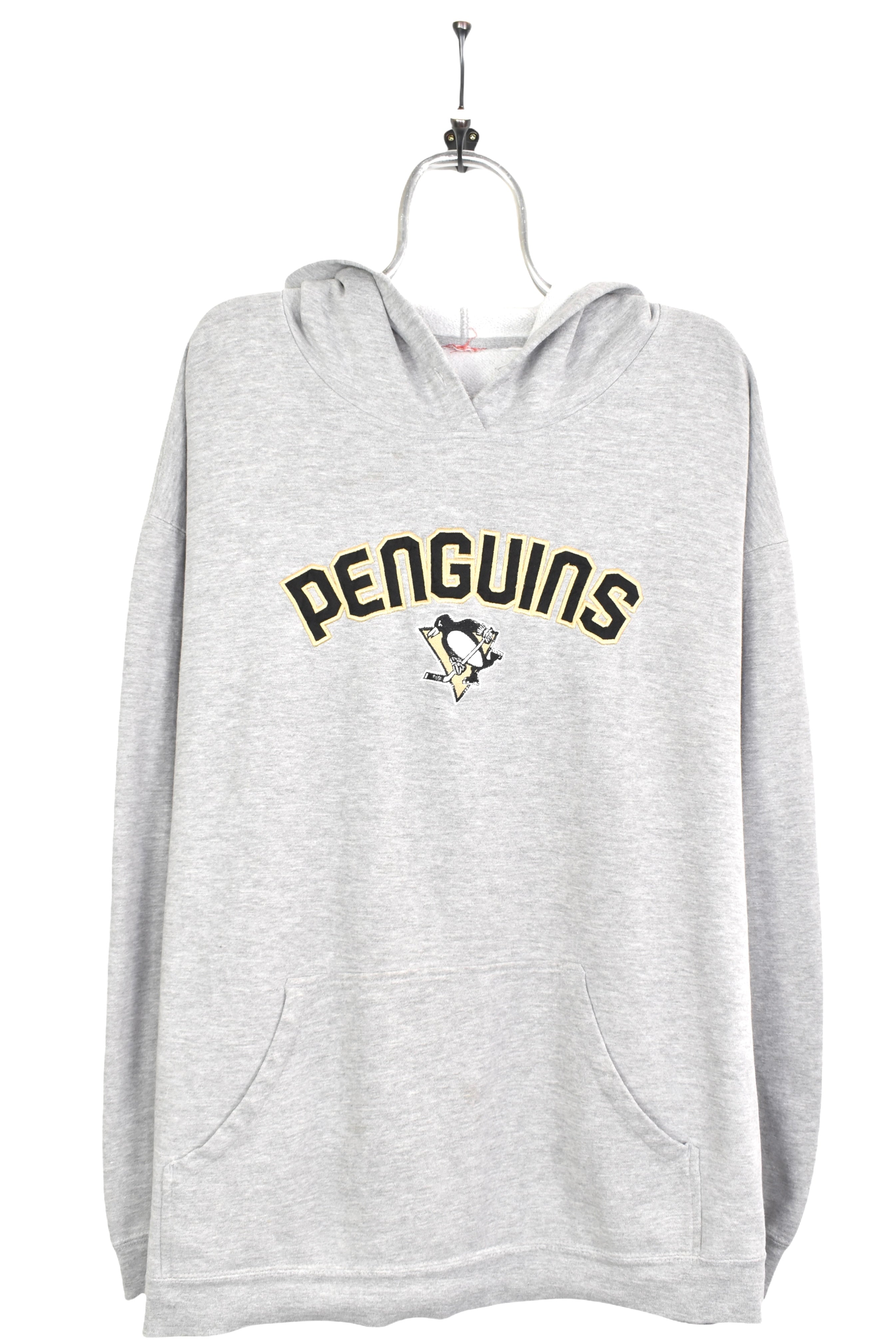 Vintage NHL Pittsburgh Penguins embroidered grey hoodie | XXXXL PRO SPORT