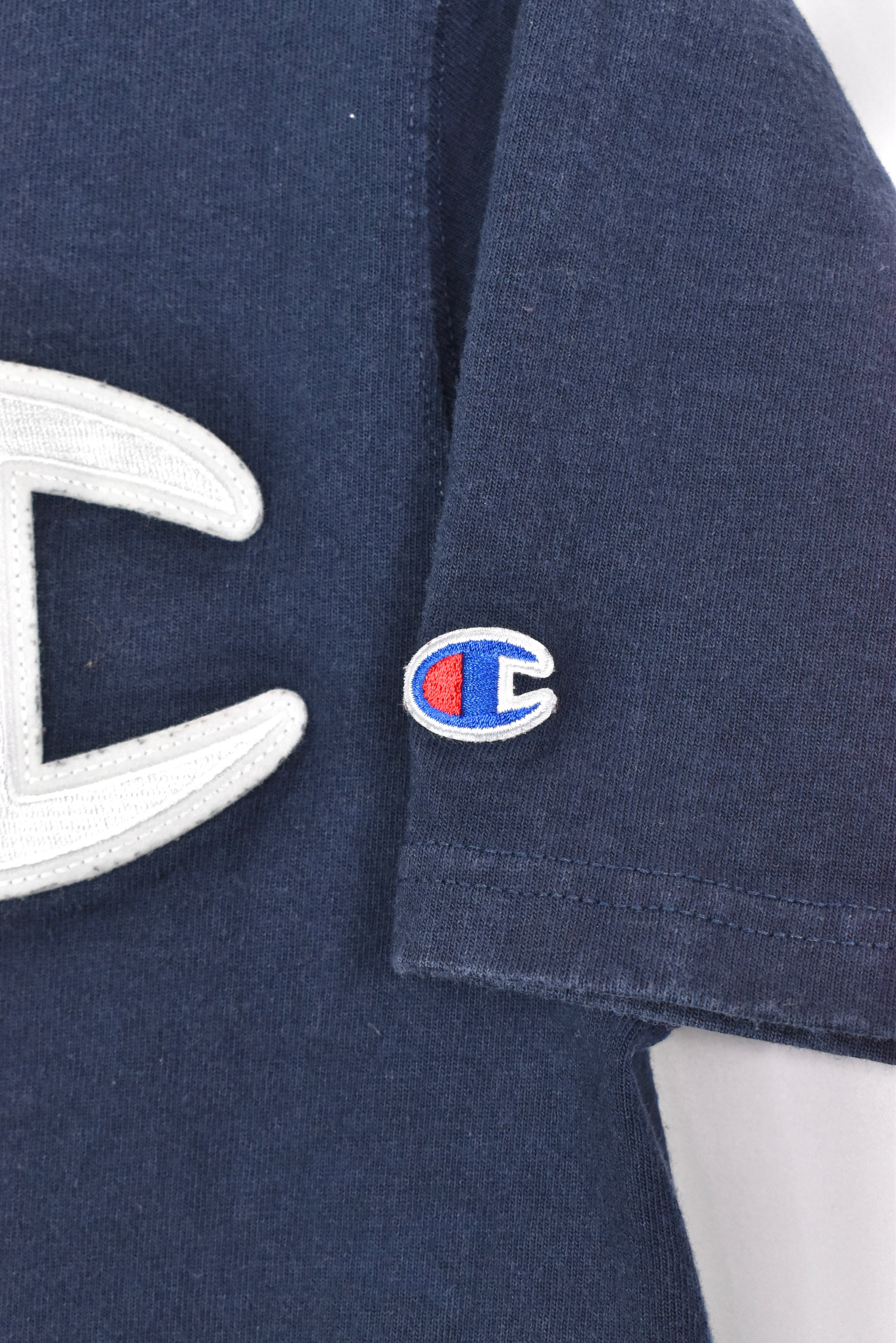 Vintage Champion embroidered shirt - small, black CHAMPION