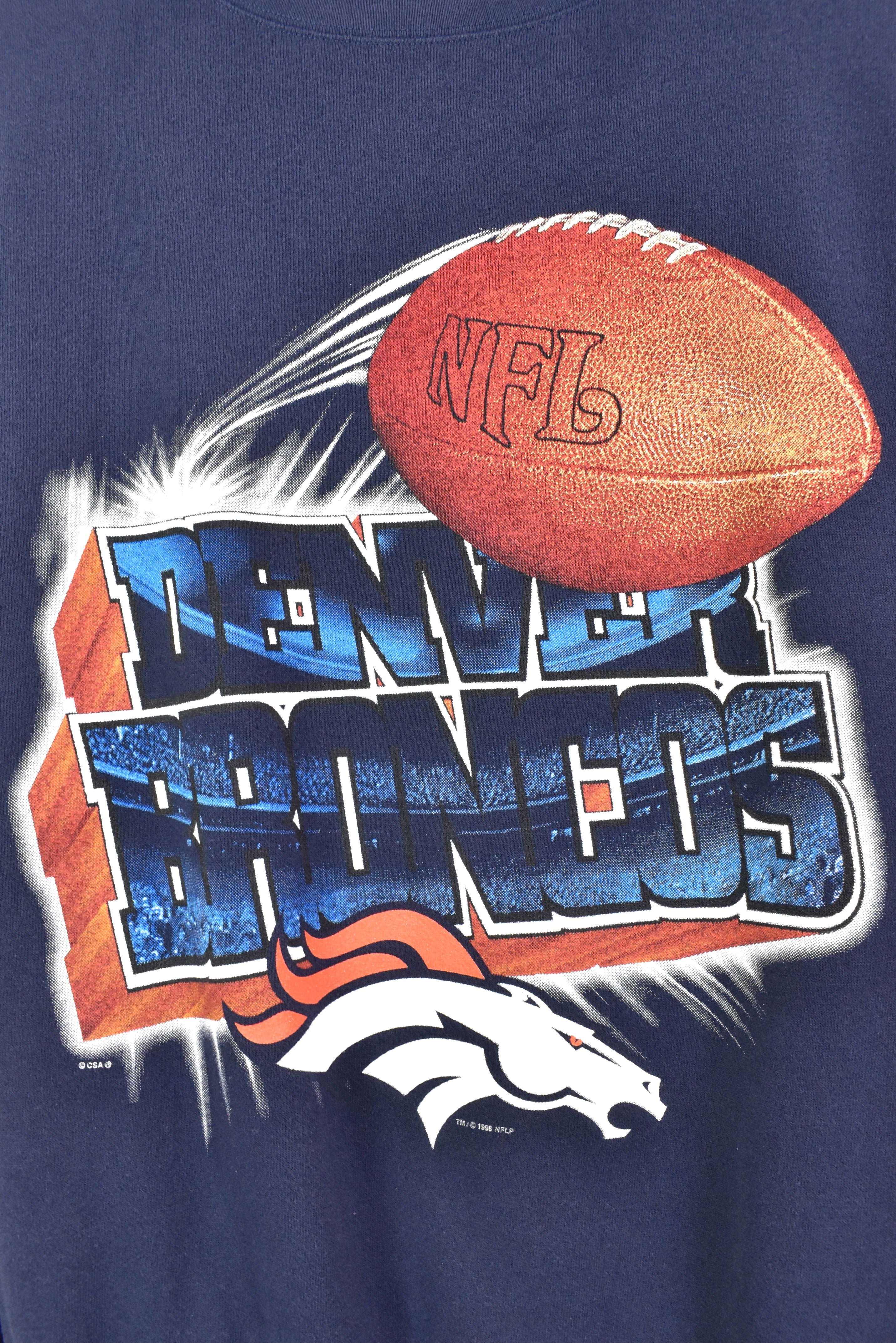 Vintage 1998 nfl denver broncos navy sweatshirt | xl PRO SPORT