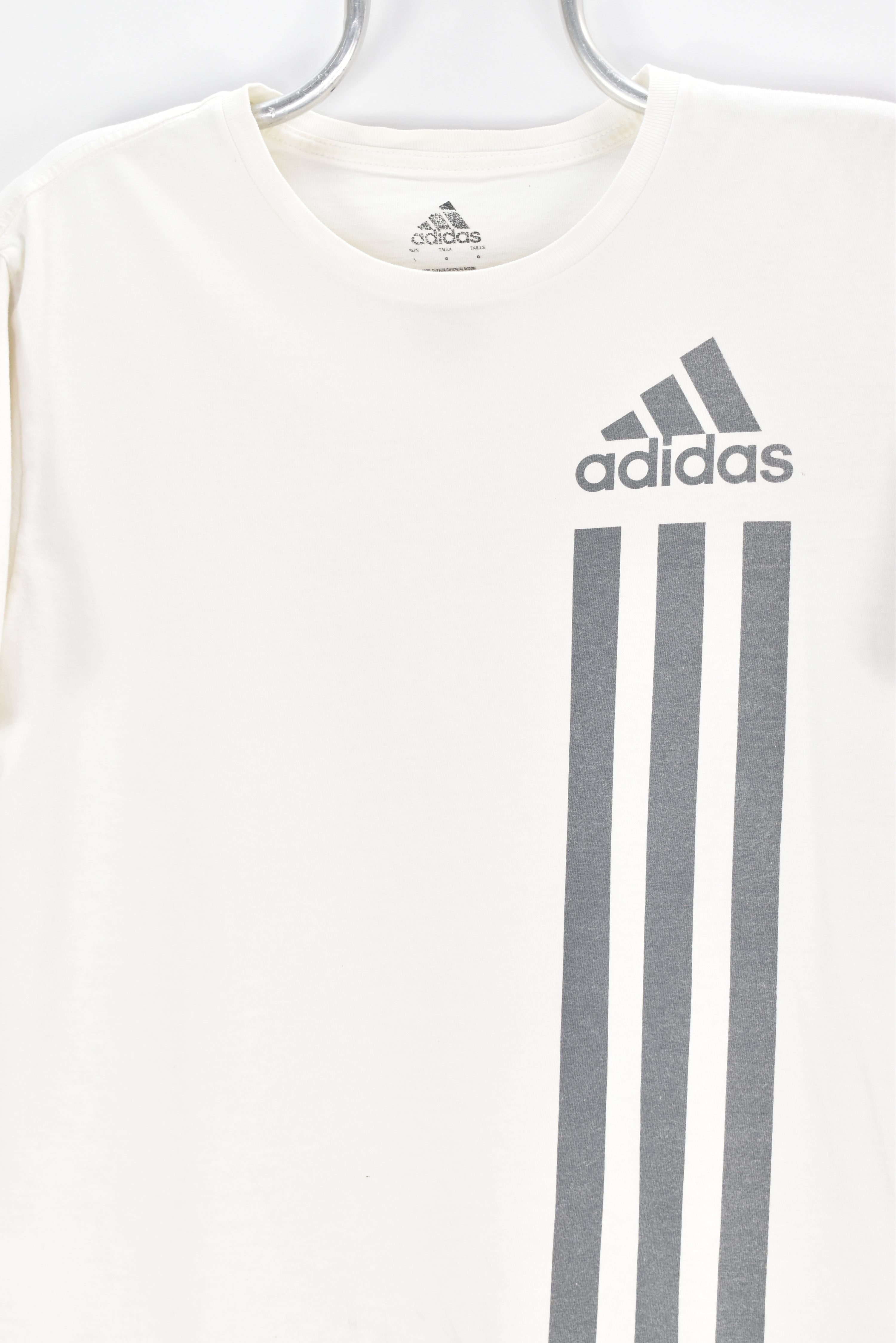 VINTAGE ADIDAS WHITE T-SHIRT | LARGE ADIDAS