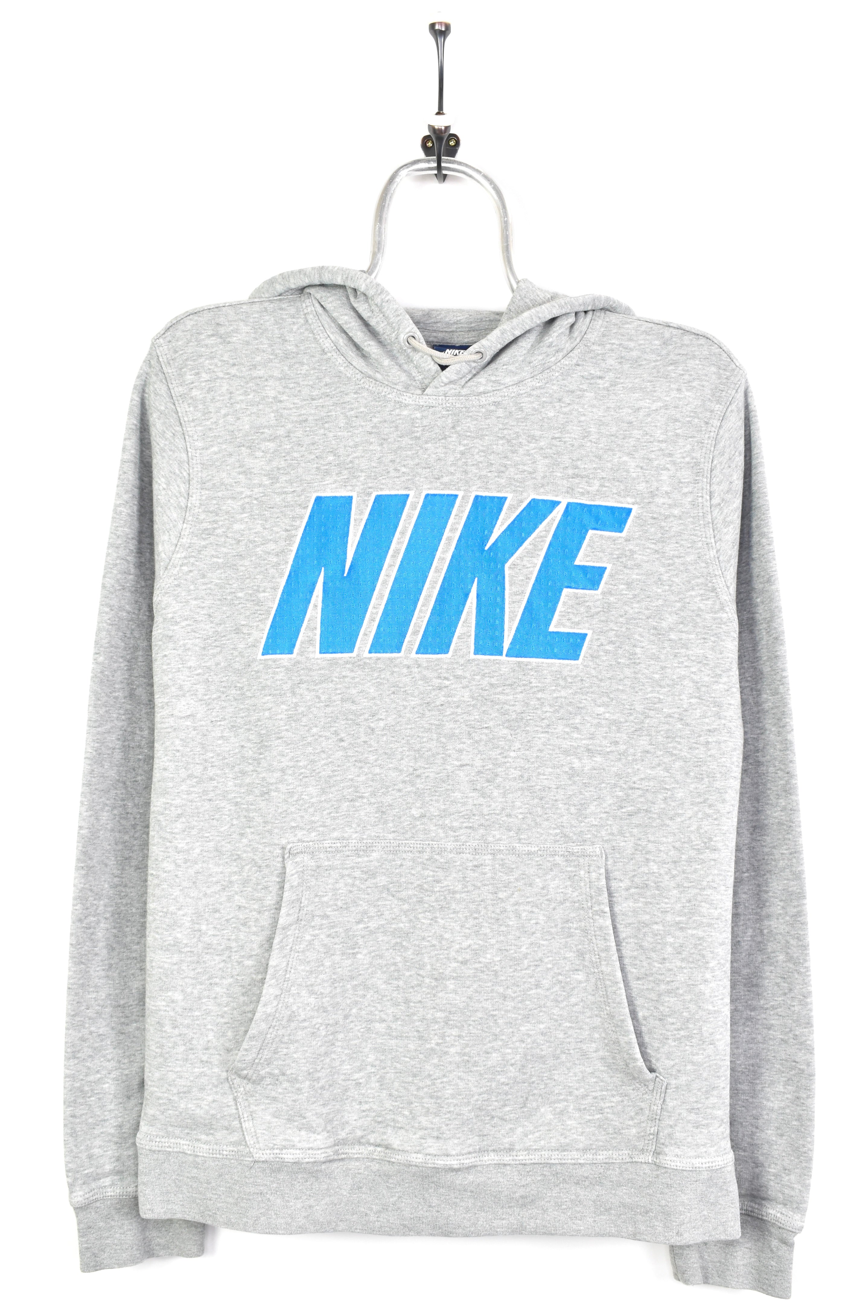 Vintage nike embroidered grey hoodie | medium NIKE