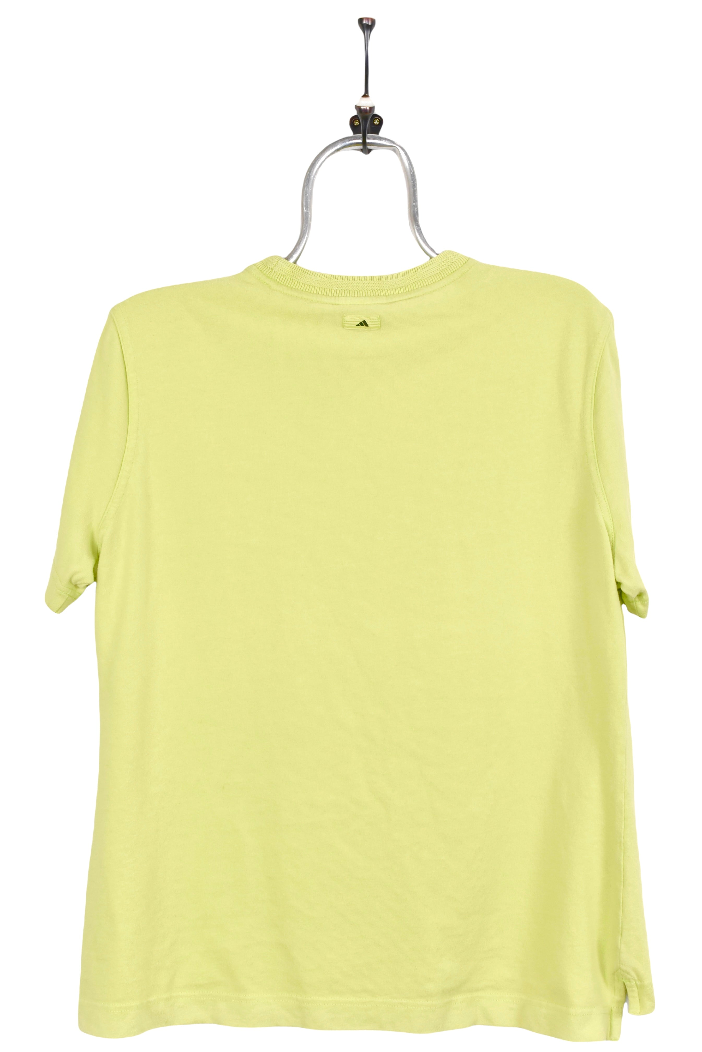 Women's vintage Adidas shirt, green embroidered tee - AU L ADIDAS