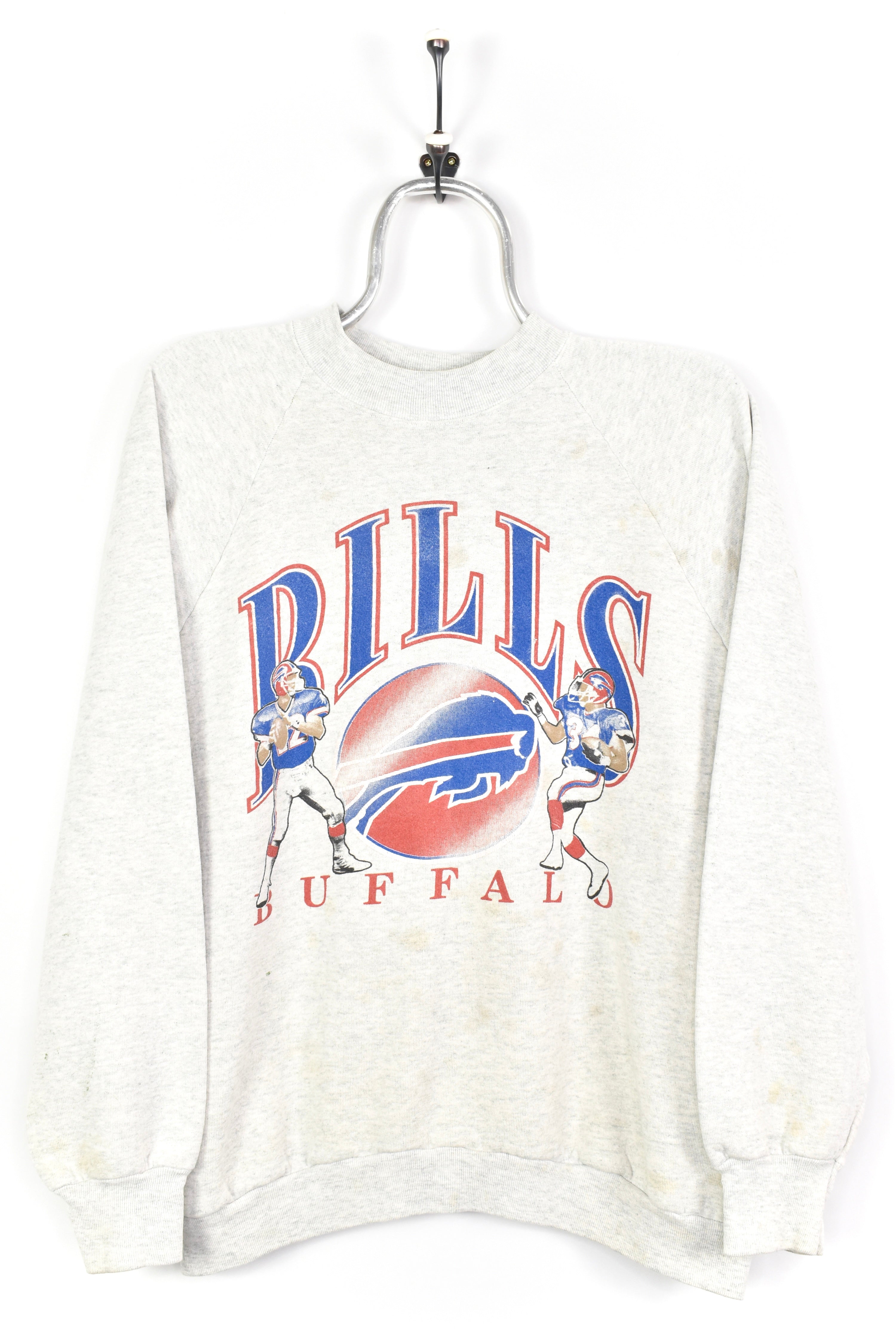 VINTAGE NFL BUFFALO BILLS GREY SWEATSHIRT | XL PRO SPORT