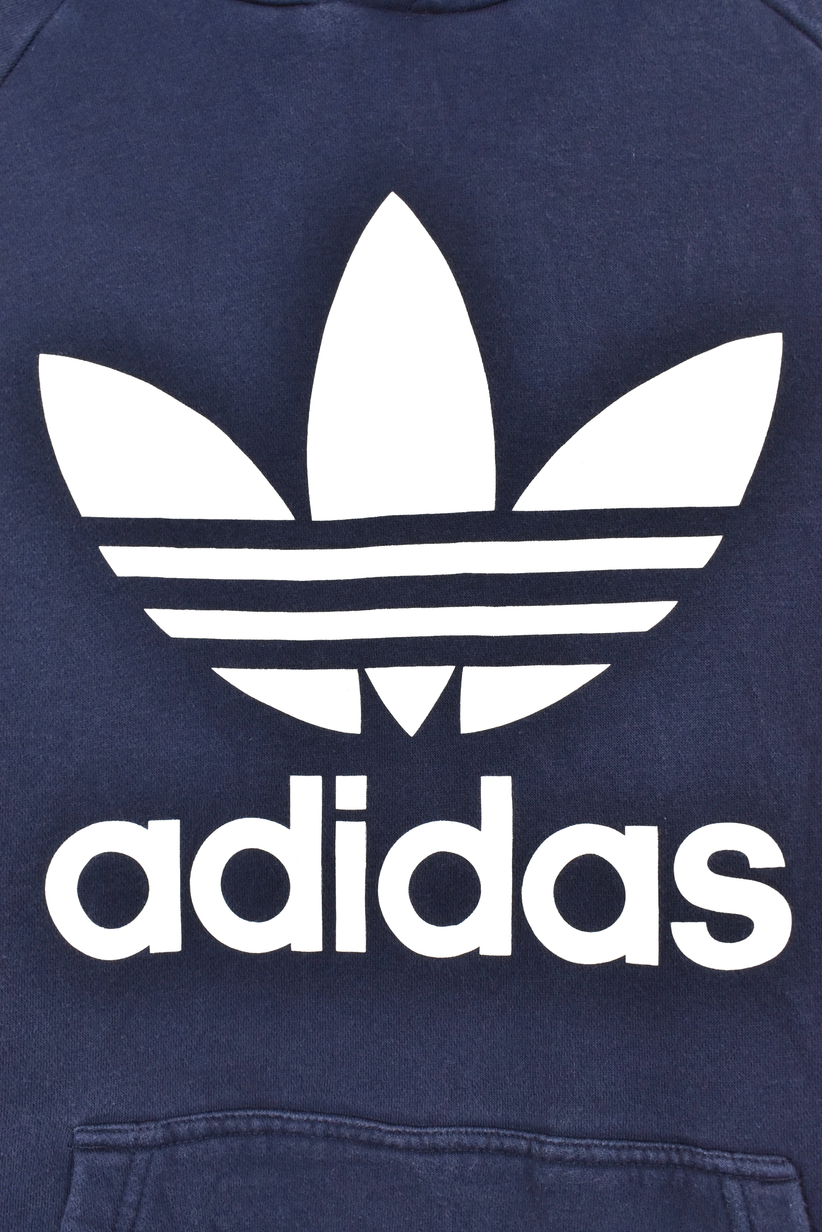 Modern Adidas hoodie, navy blue graphic sweatshirt - AU L ADIDAS