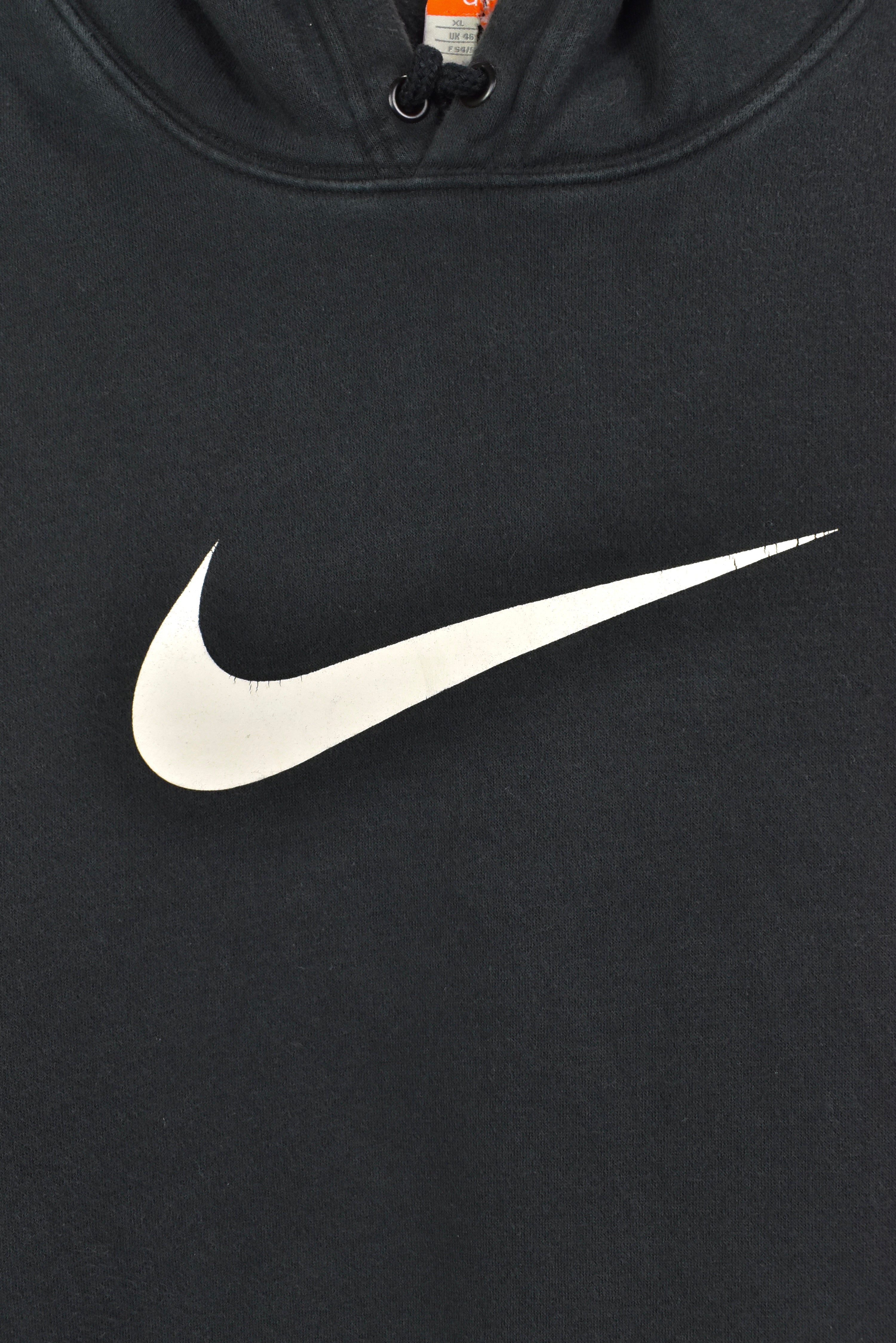 Vintage Nike hoodie, pullover graphic sweatshirt - XL, black NIKE