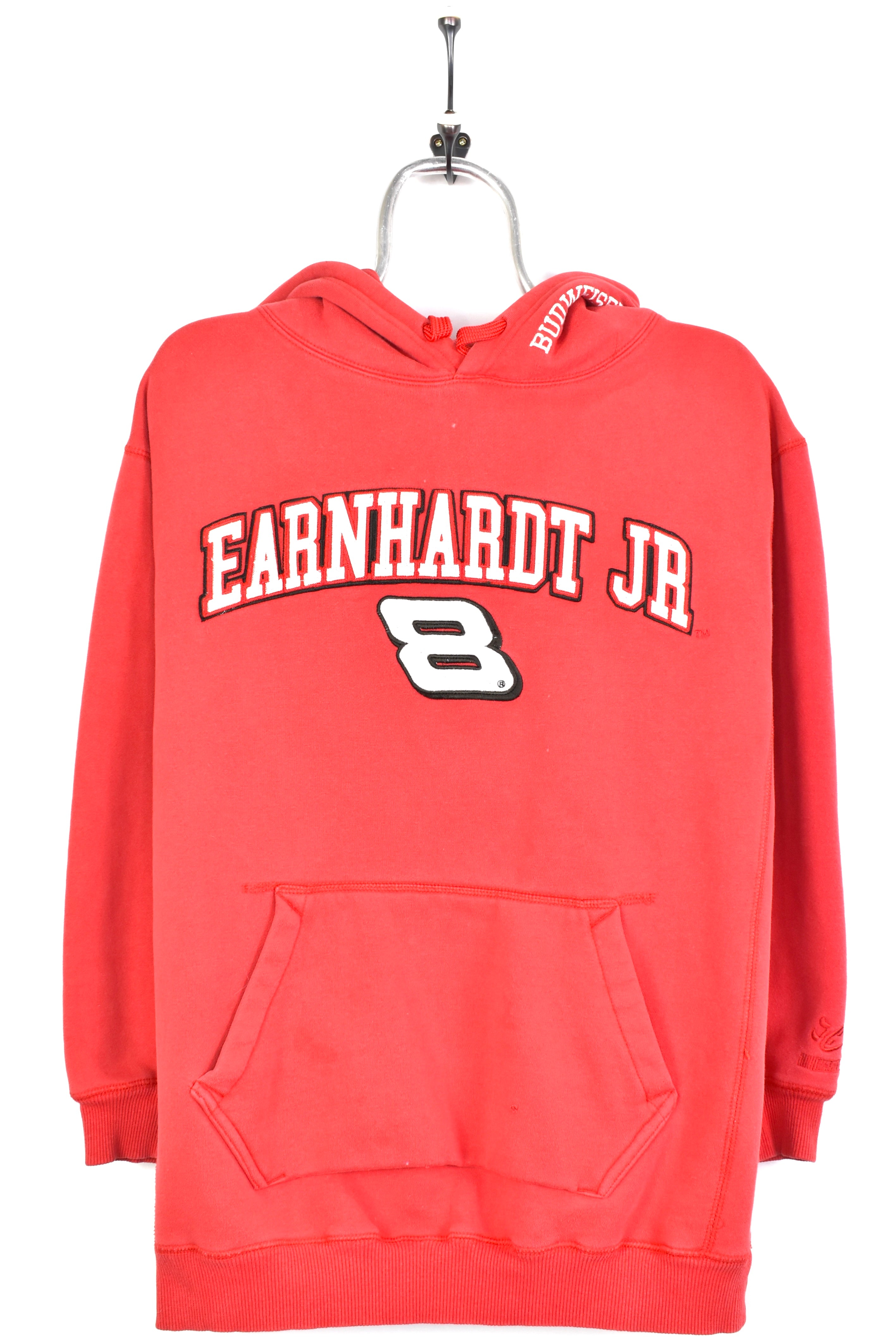 Vintage nascar embroidered red hoodie | medium NASCAR / RACING