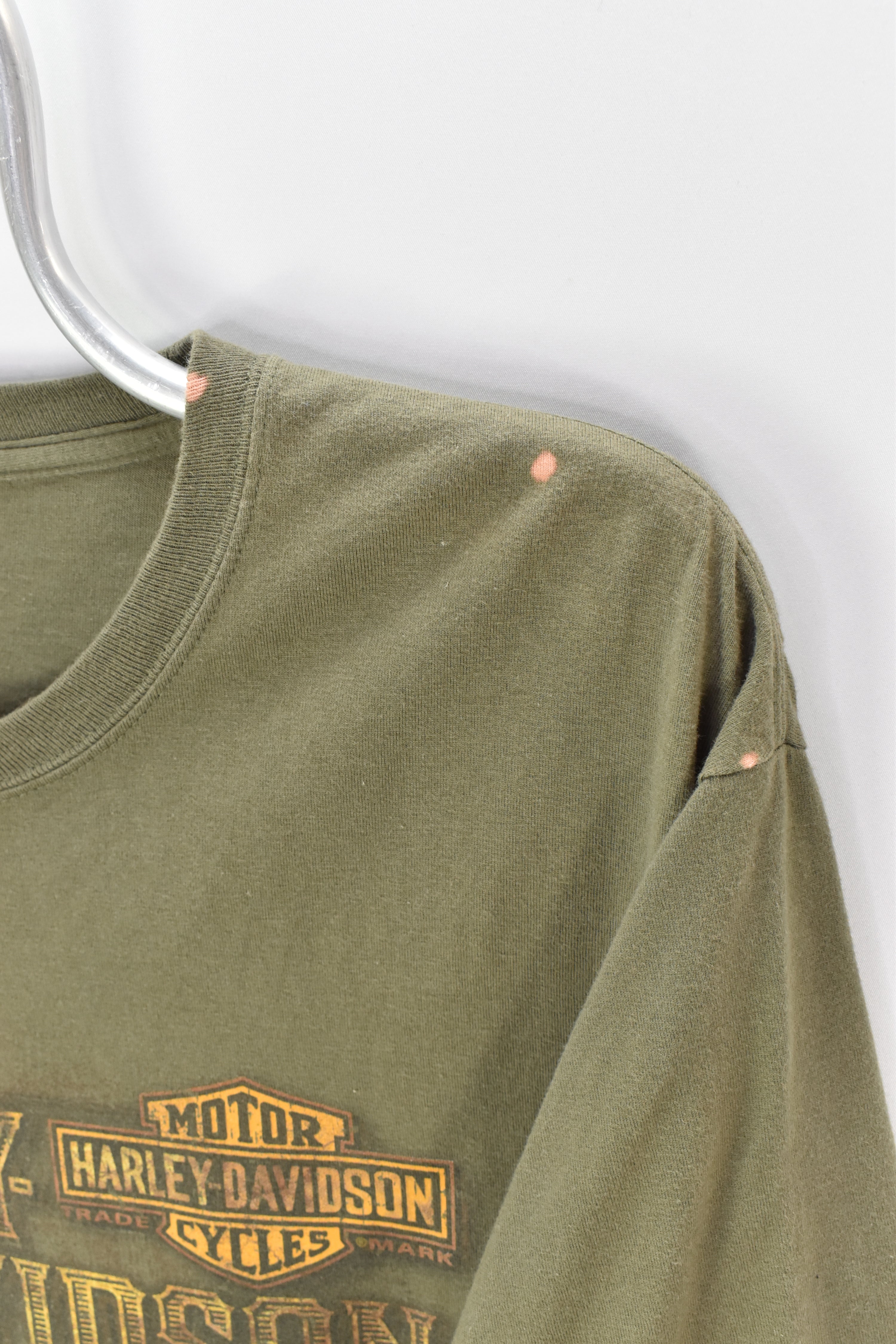 HARLEY DAVIDSON GREEN T-SHIRT | LARGE HARLEY DAVIDSON