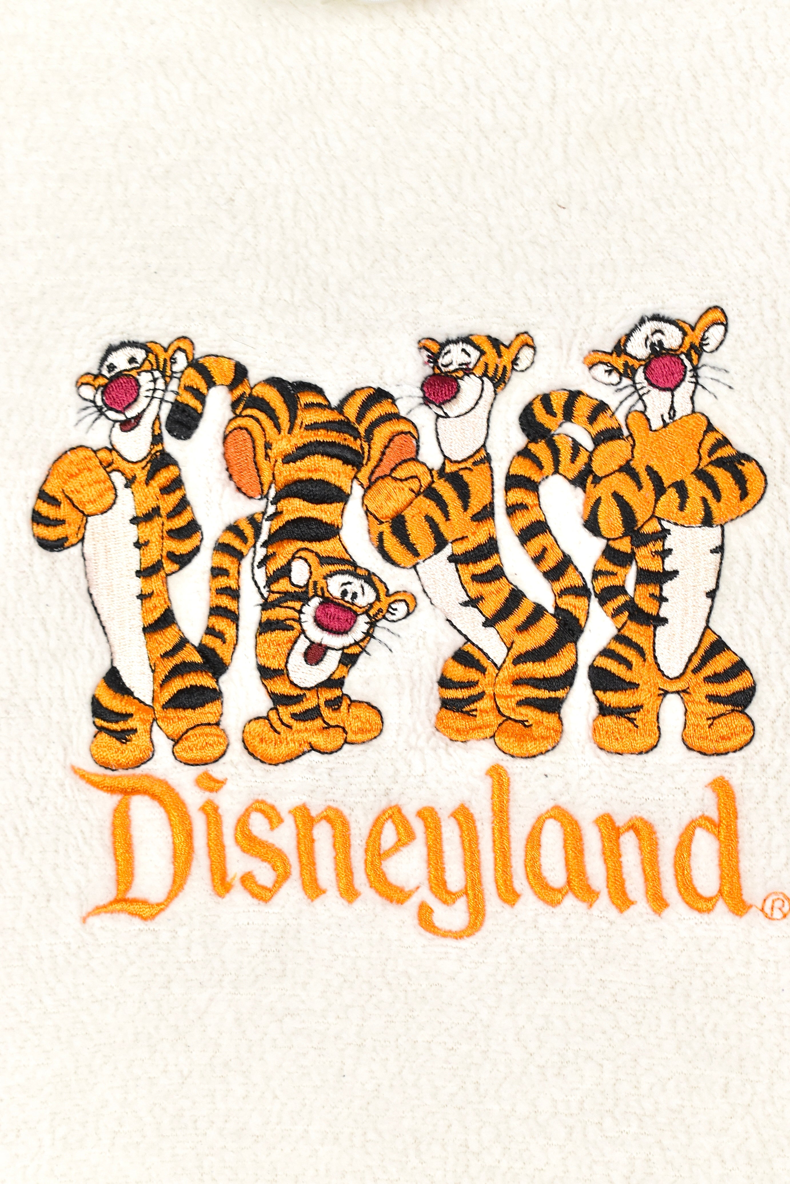 Vintage disney tigger embroidered turtle neck fleece | medium DISNEY / CARTOON