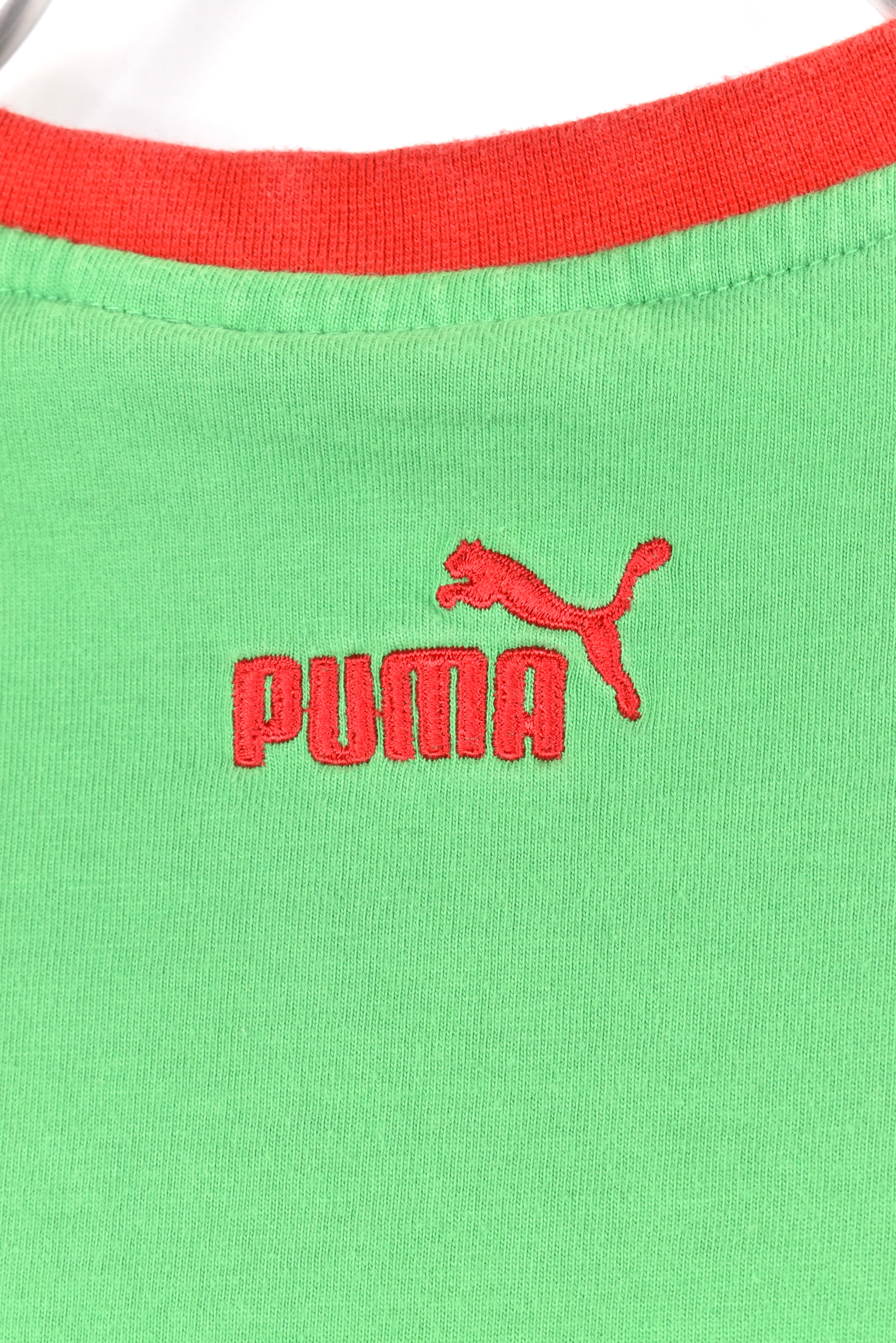 Vintage Puma shirt, green graphic tee - AU M PUMA