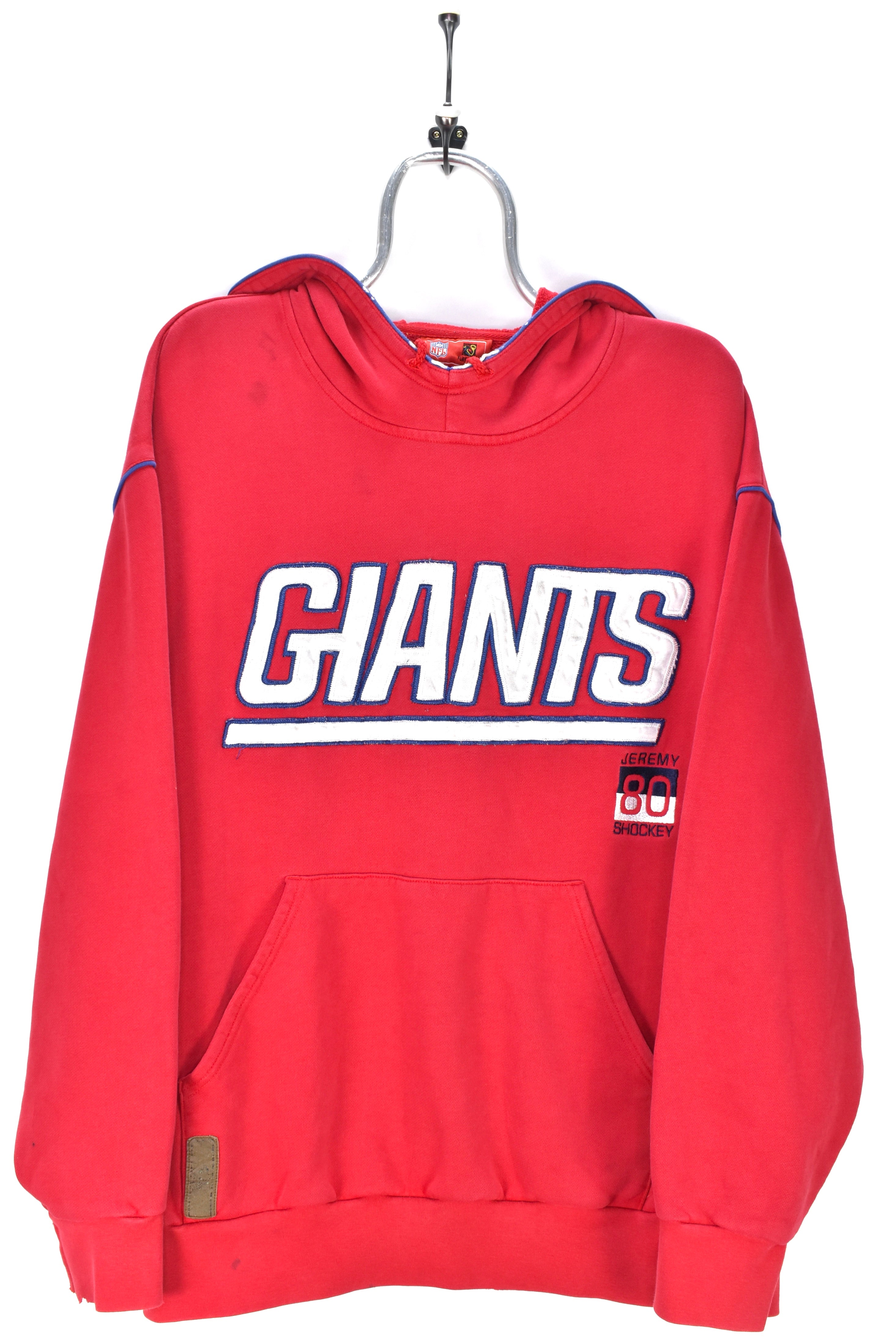 VINTAGE NFL NEW YORK GIANTS RED HOODIE | XXL PRO SPORT